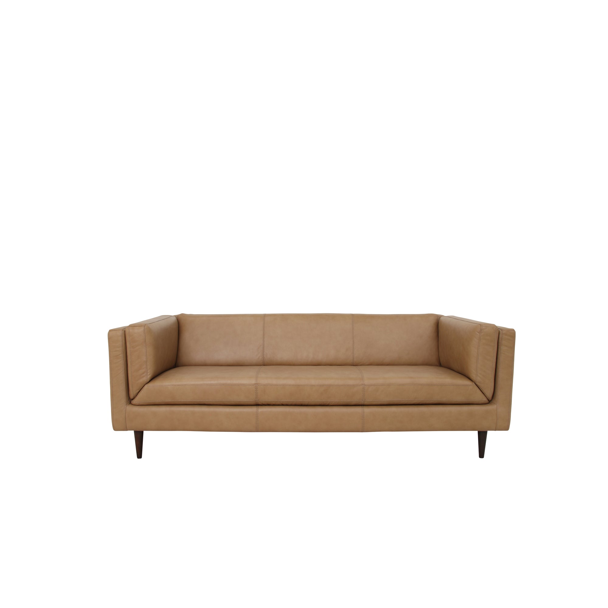Woods Sofa Tan Leather - Central Designs