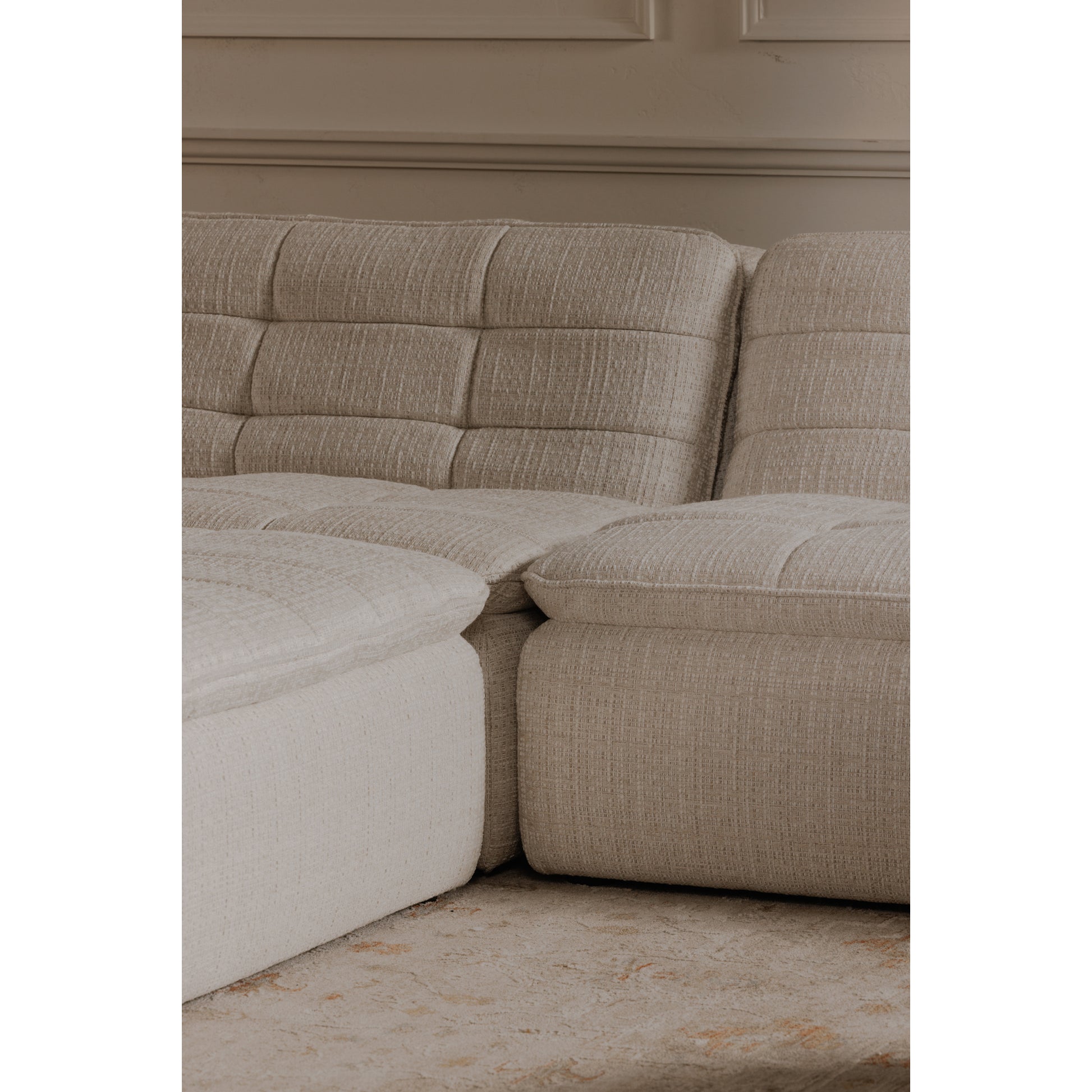 Lino Slipper Chair Textured Oat - Central Designs