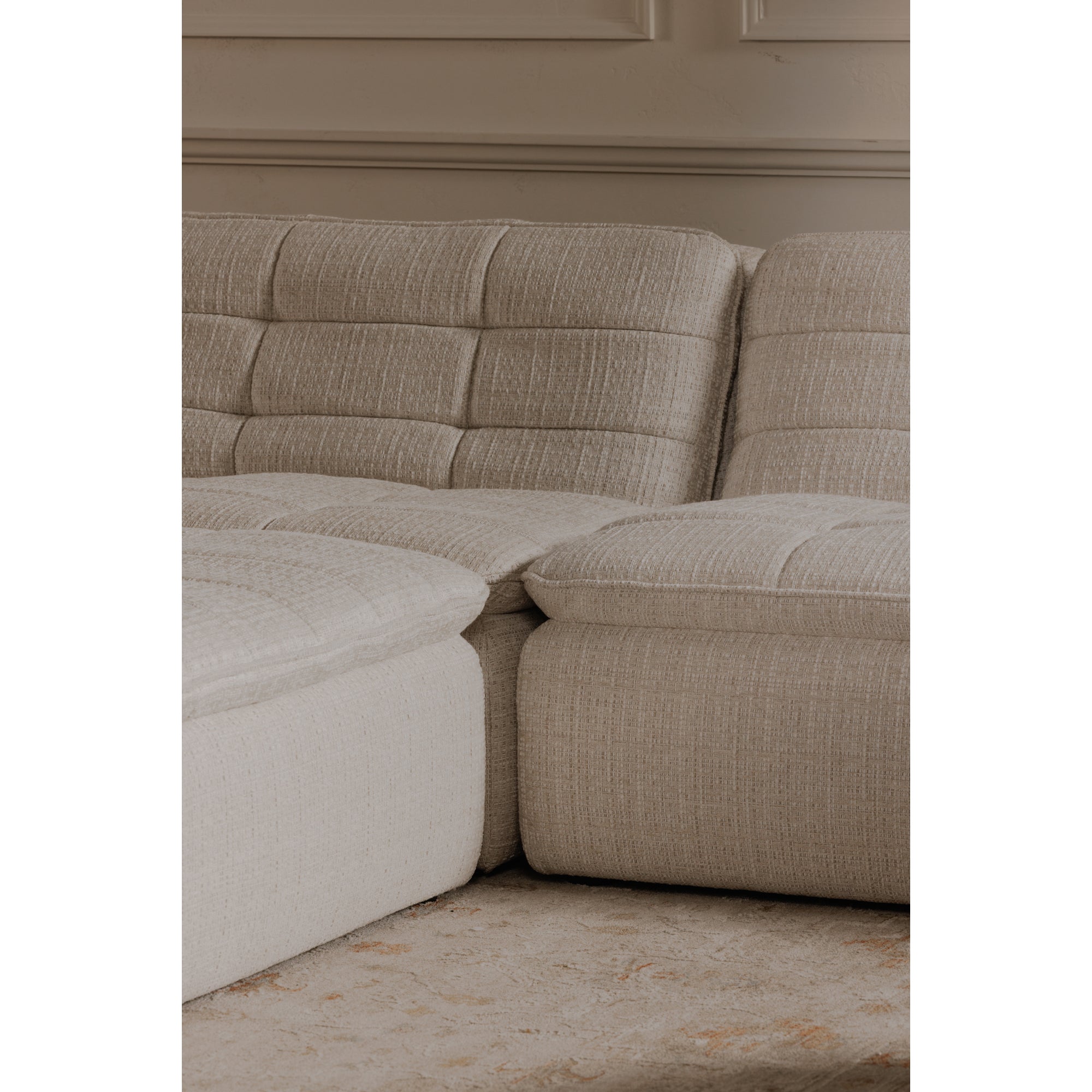 Lino Slipper Chair Textured Oat - Central Designs