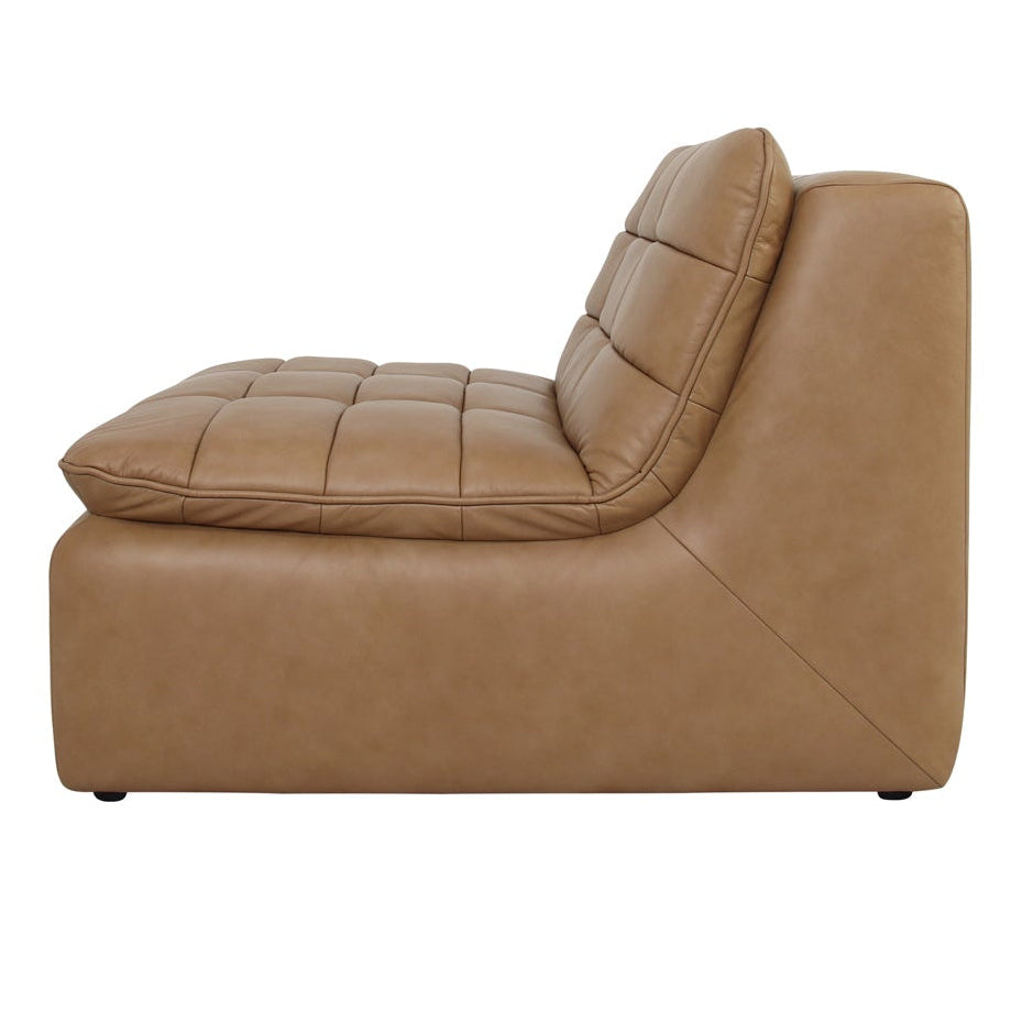 Lino Slipper Chair Tan Leather - Central Designs