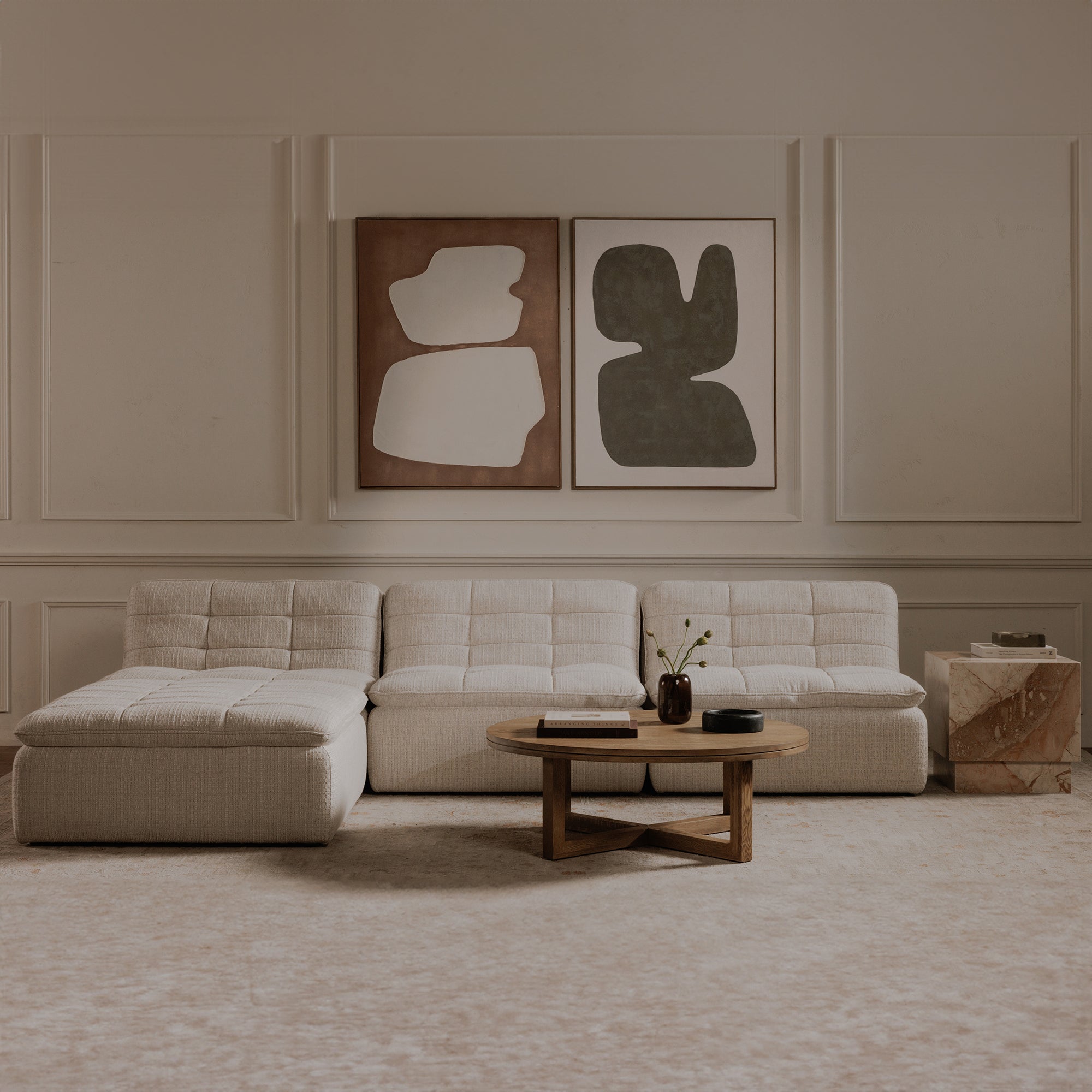 Lino Ottoman Textured Oat