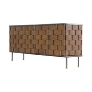 Bishop Sideboard - Brown Leather - Central Designs
