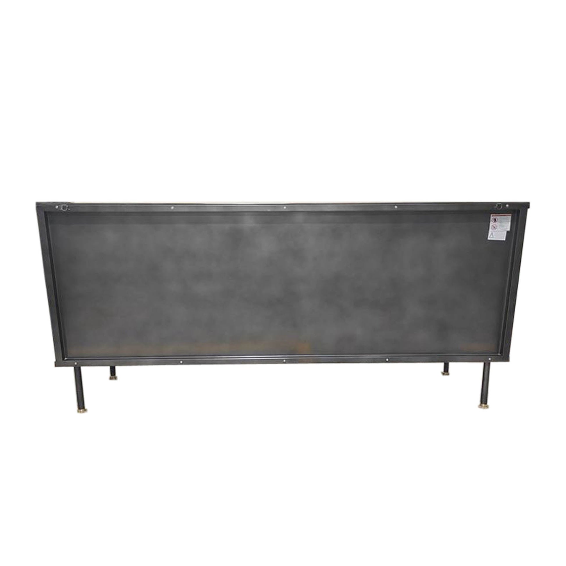 Bishop Sideboard - Black Leather - Central Designs