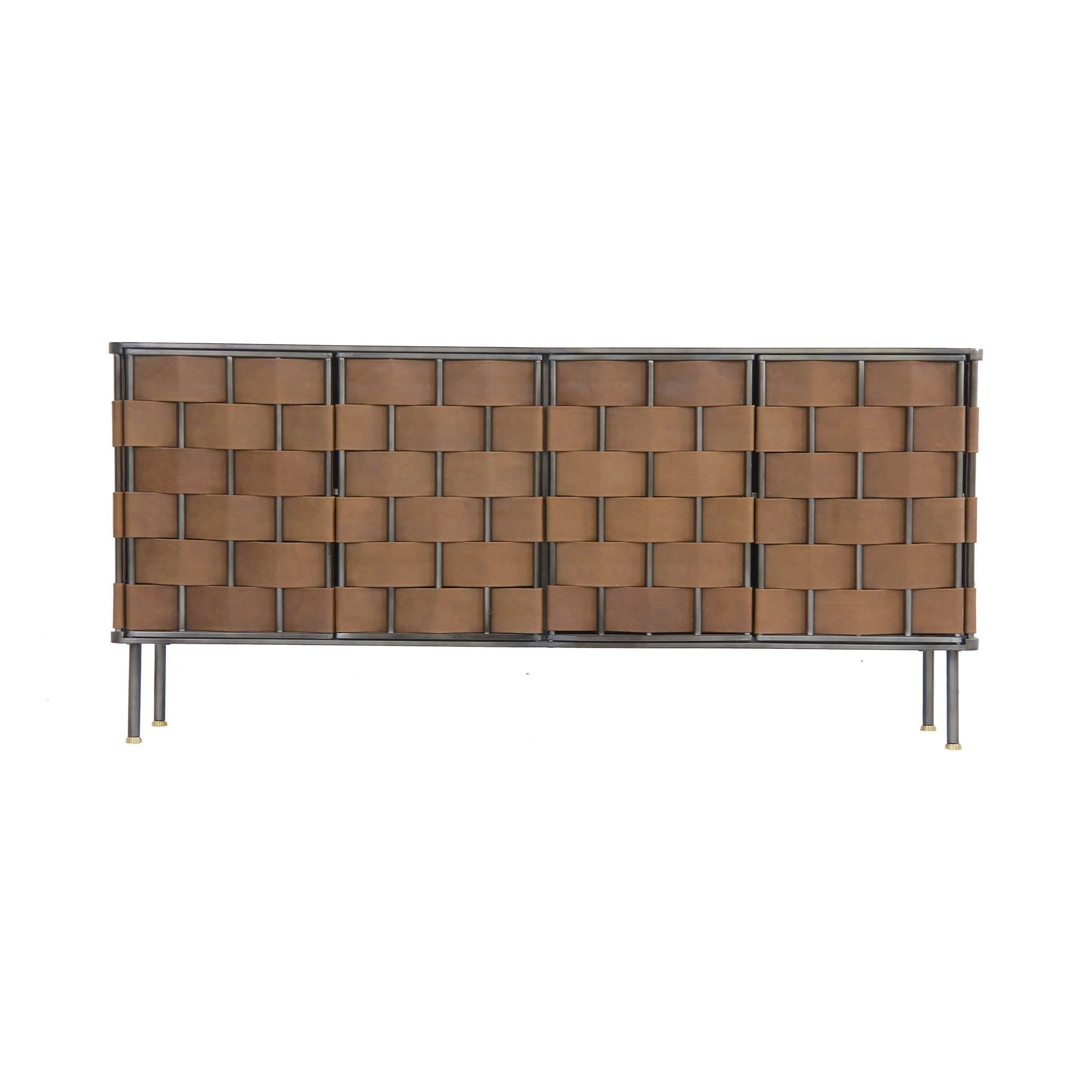 Bishop Sideboard - Brown Leather - Central Designs