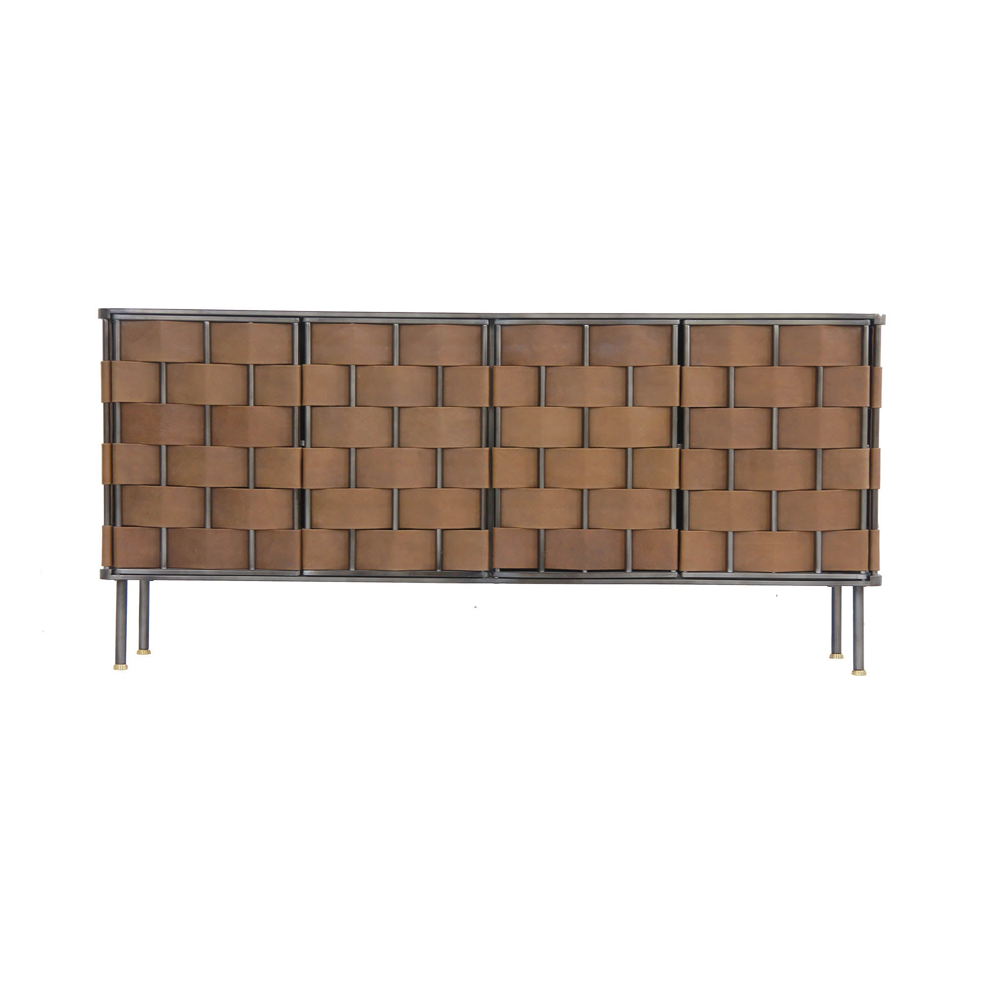Bishop Sideboard - Brown Leather - Central Designs