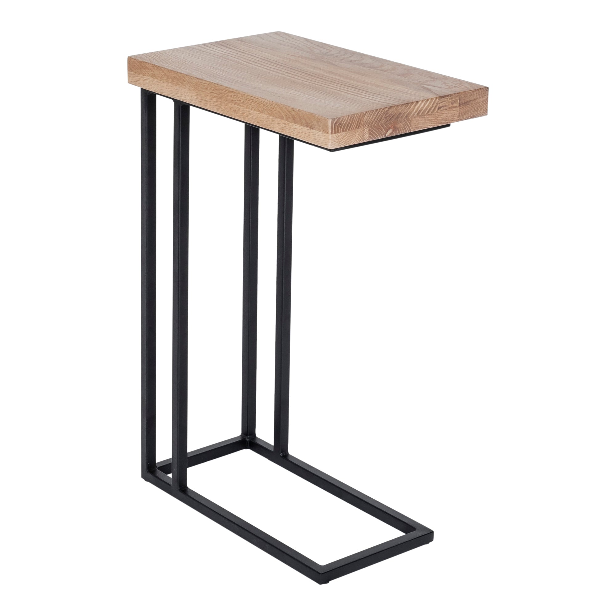 Mila C Shaped Side Table Natural