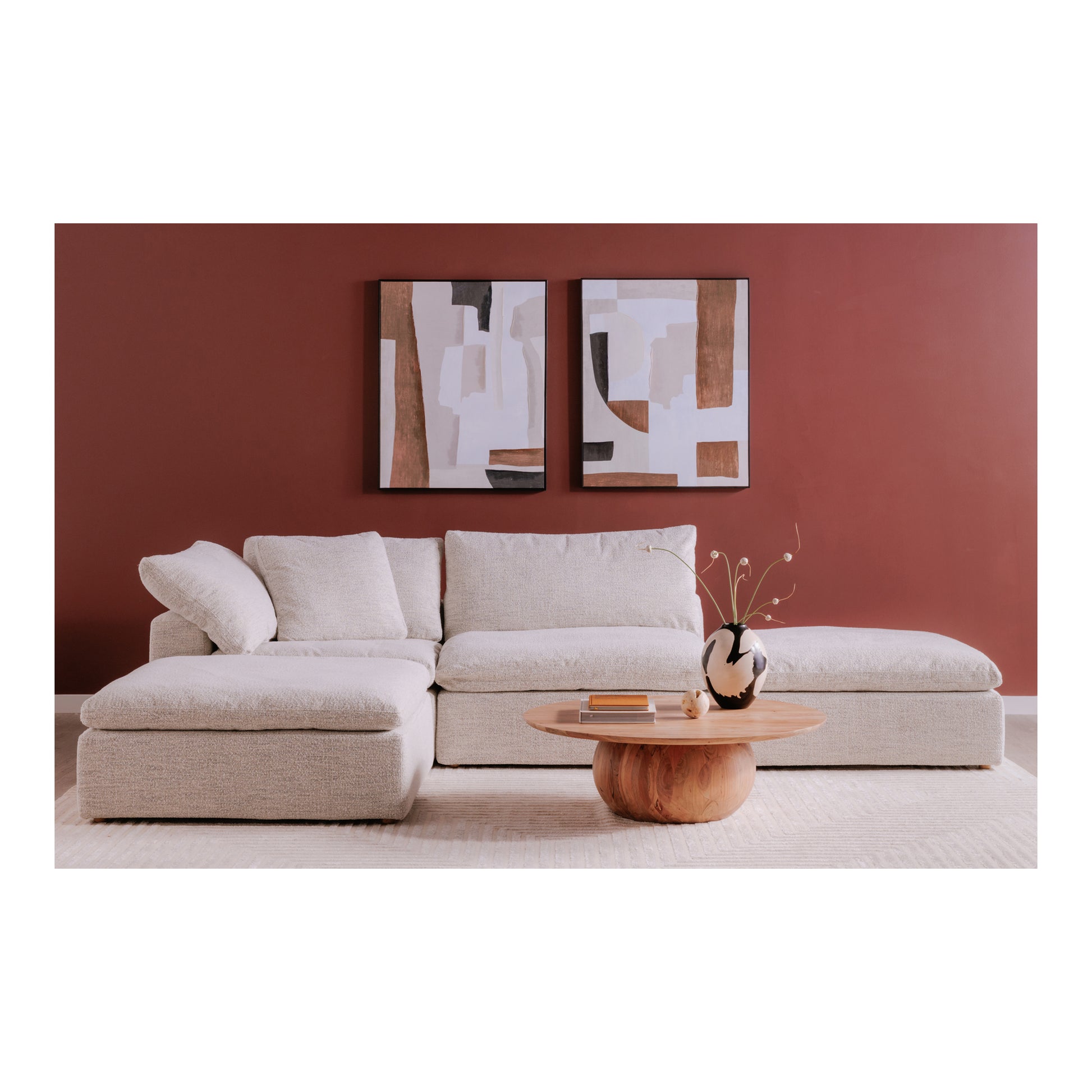 Clay Slipper Chair Coastside Sand - Central Designs