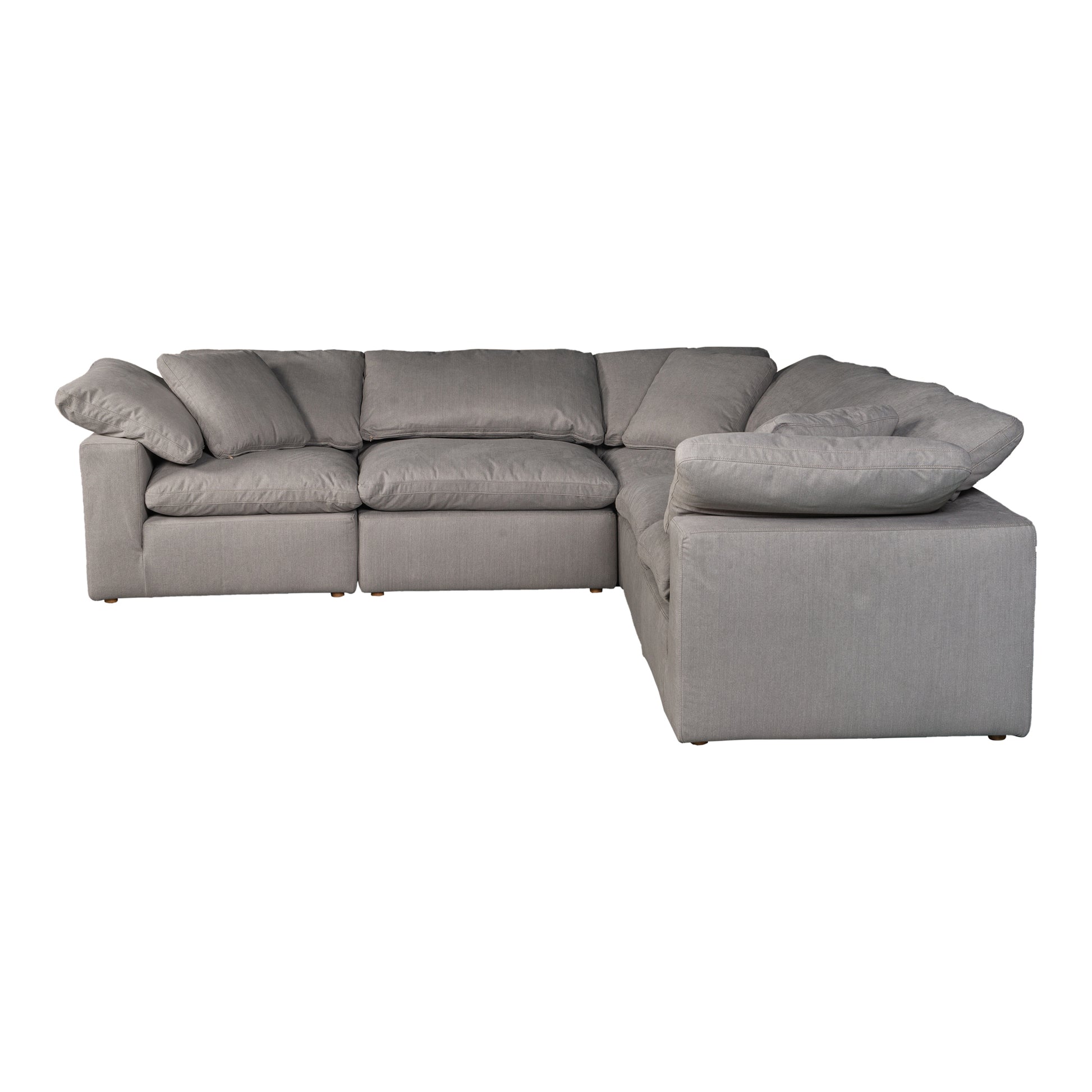 Terra Condo Classic L - Shaped Modular Sectional Light Grey - Central Designs