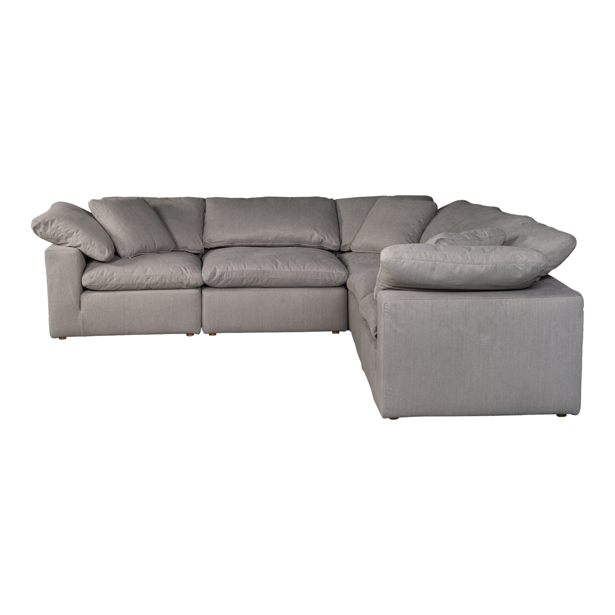 Terra Condo Classic L - Shaped Modular Sectional Light Grey - Central Designs