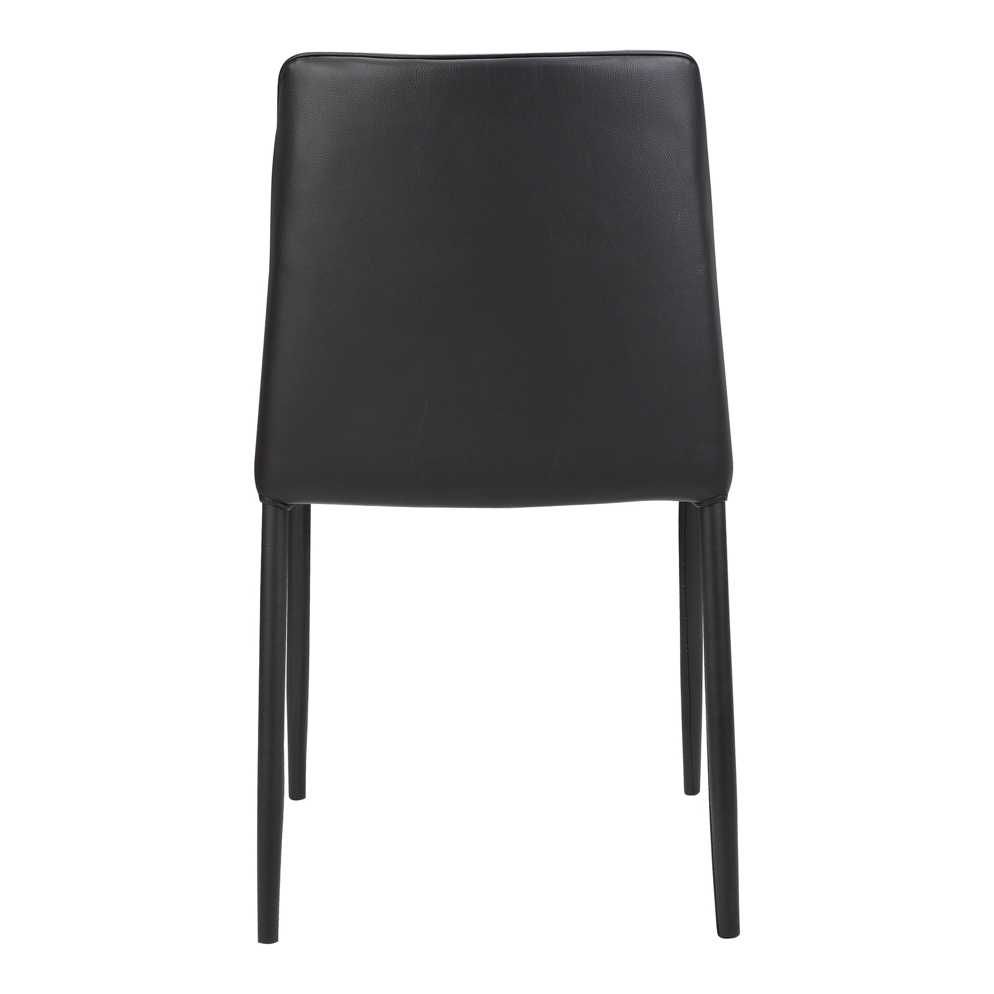 Nora Dining Chair Black Vegan Leather - Set Of Two - Central Designs