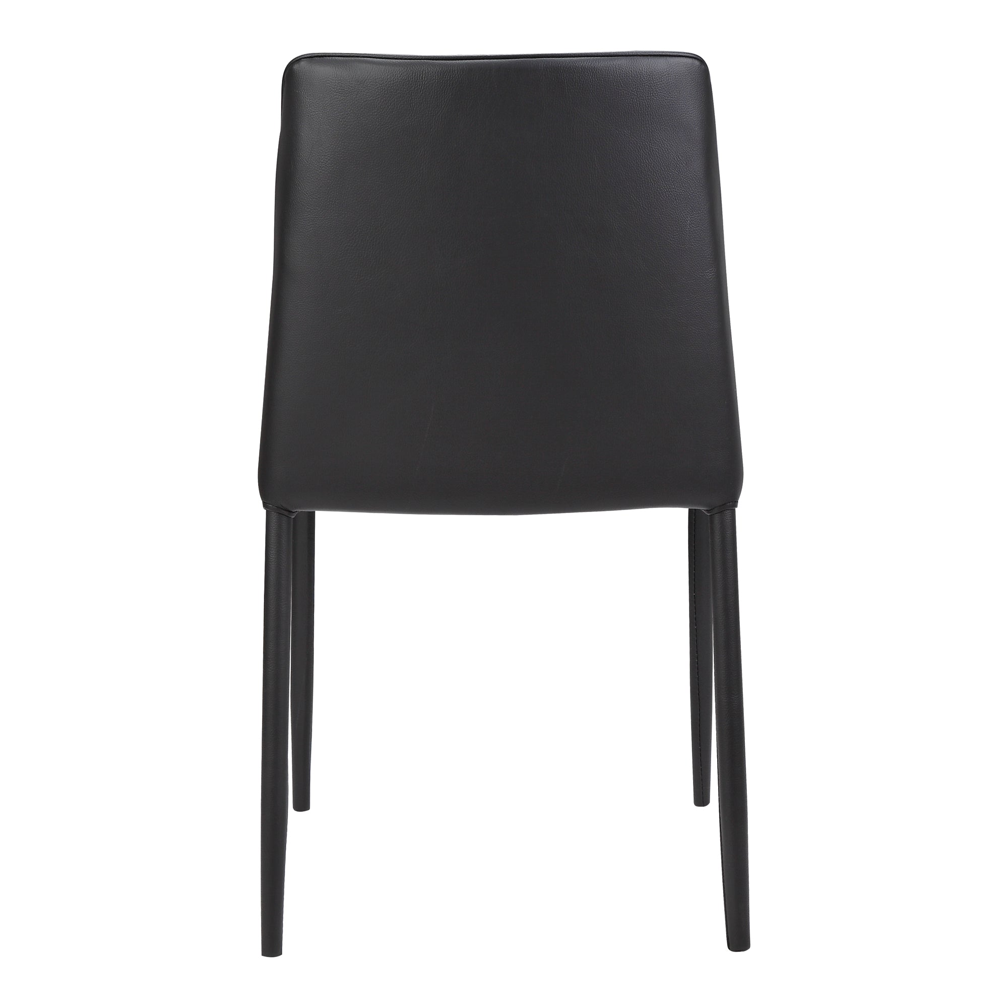 Nora Dining Chair Black Vegan Leather - Set Of Two - Central Designs