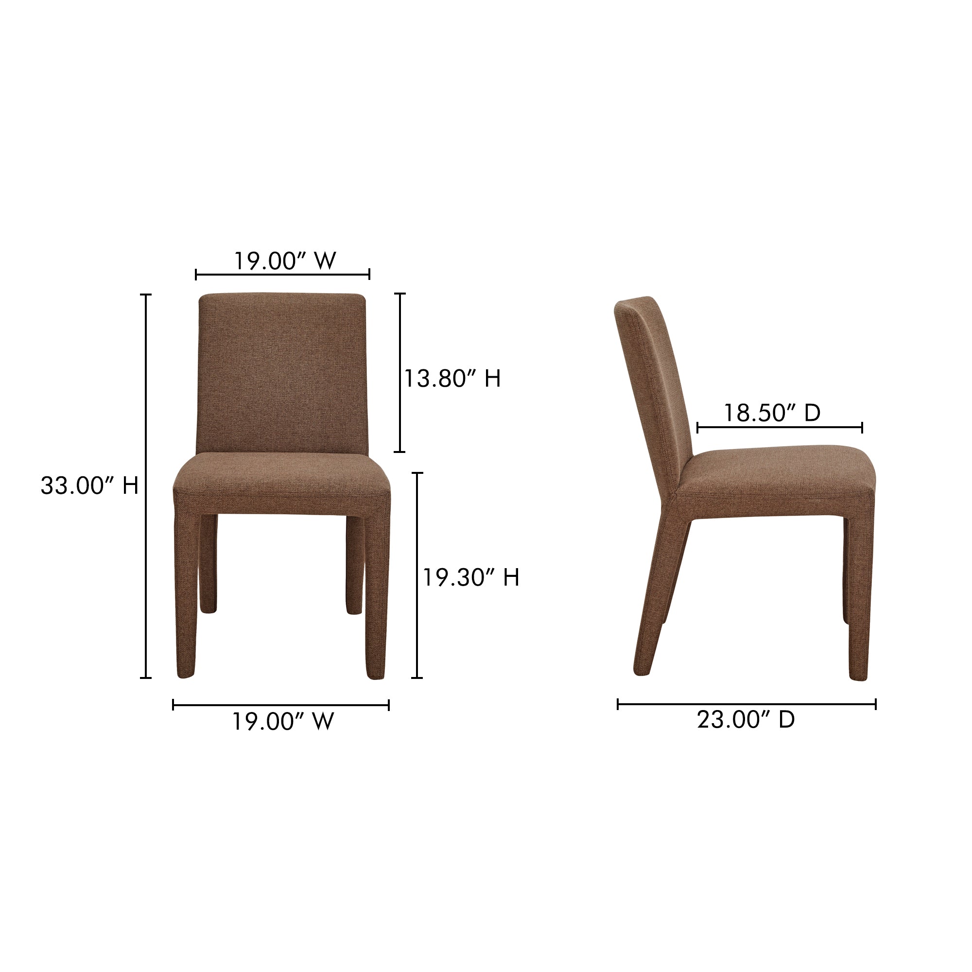 Monte Dining Chair Brown - Set Of Two