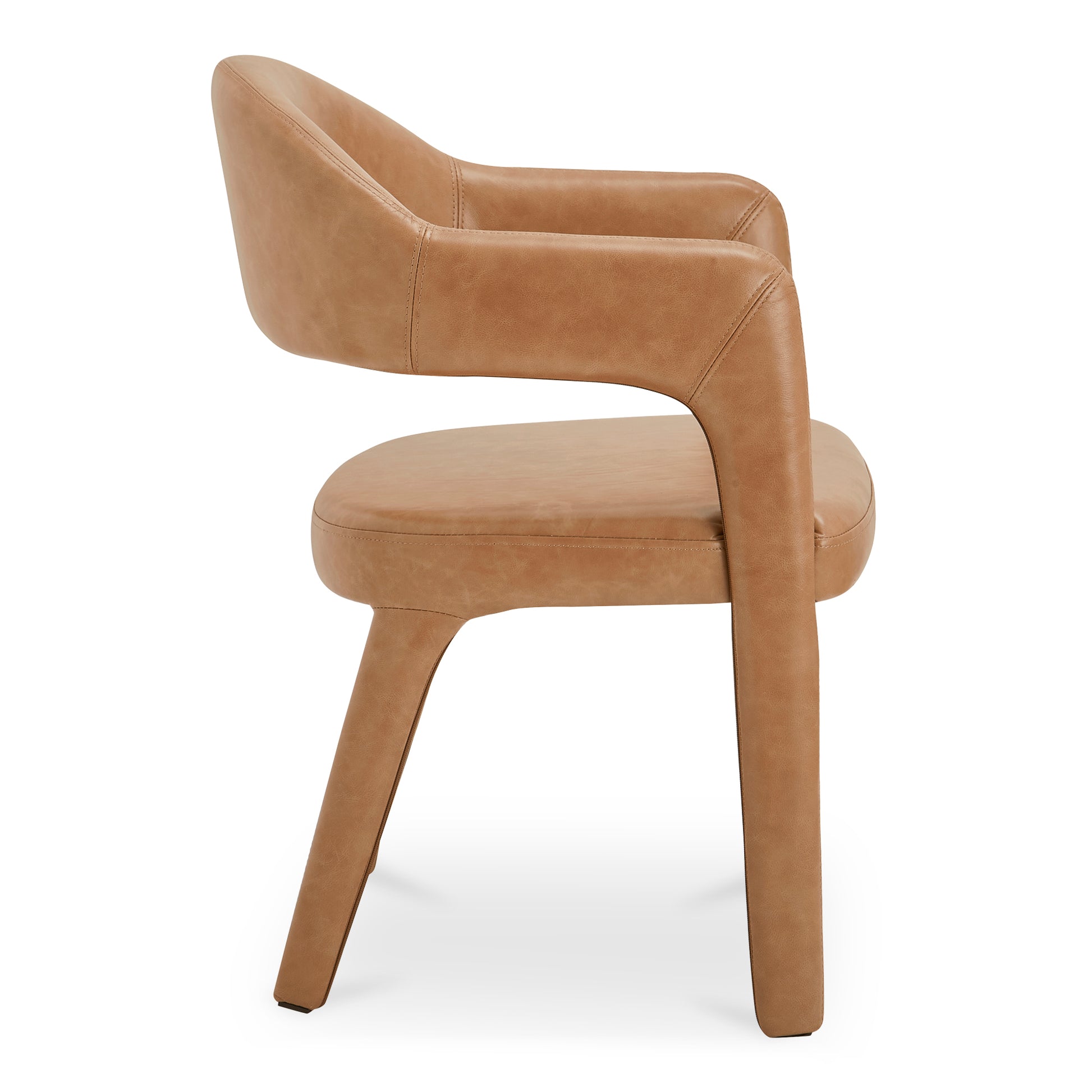 Martens Dining Chair Brown Leather - Central Designs