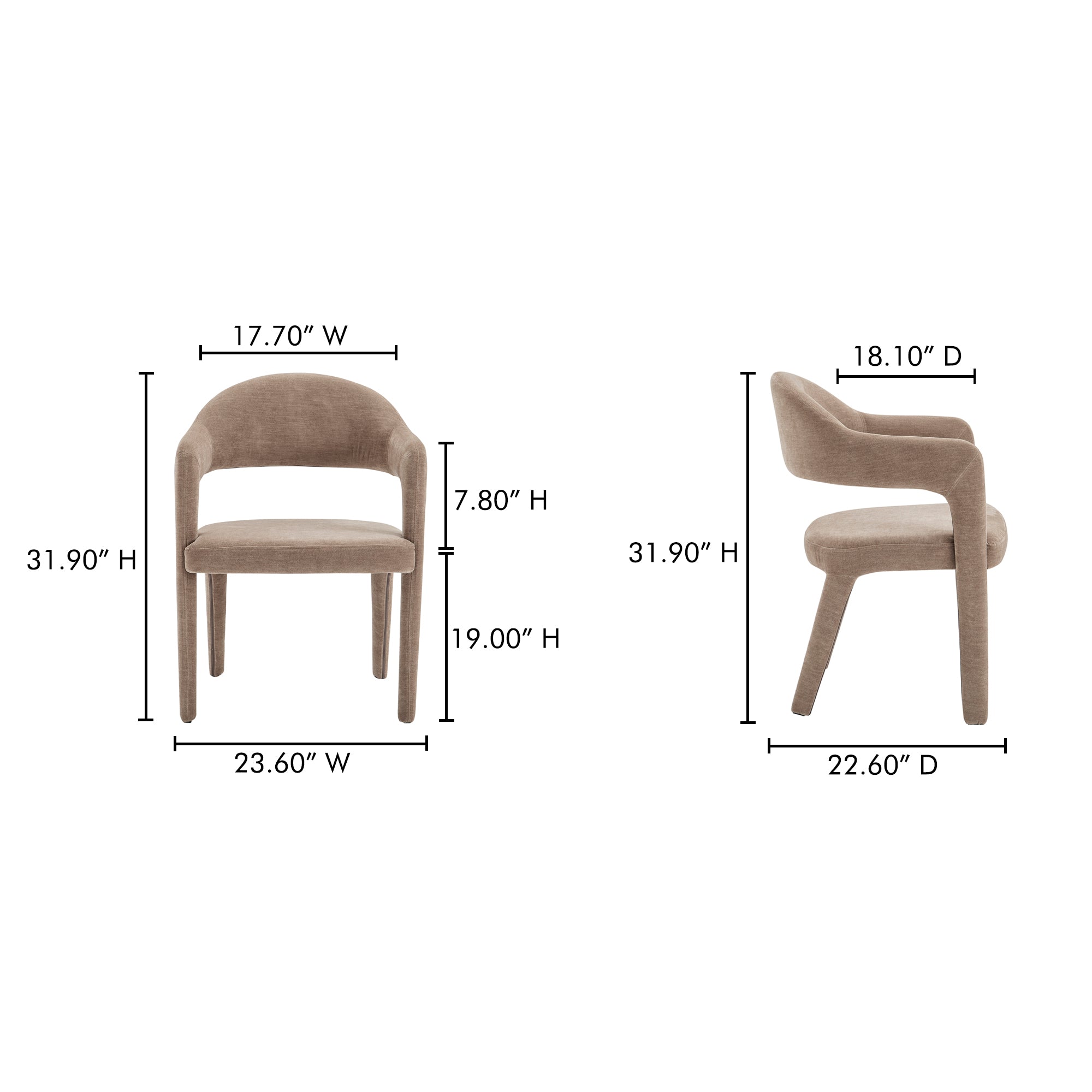 Martens Dining Chair Camel - Central Designs