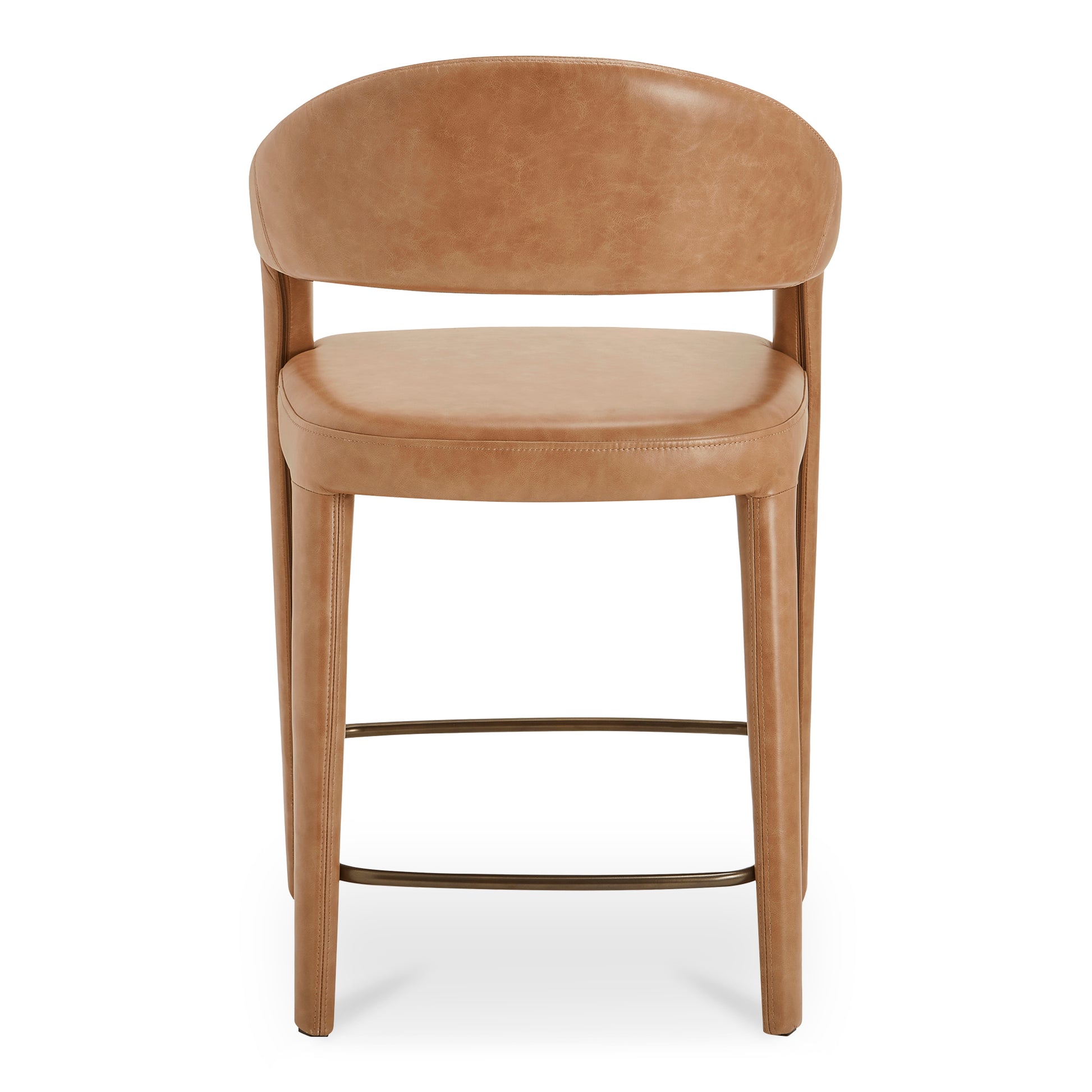 Martens Counter Stool Brown Leather - Central Designs
