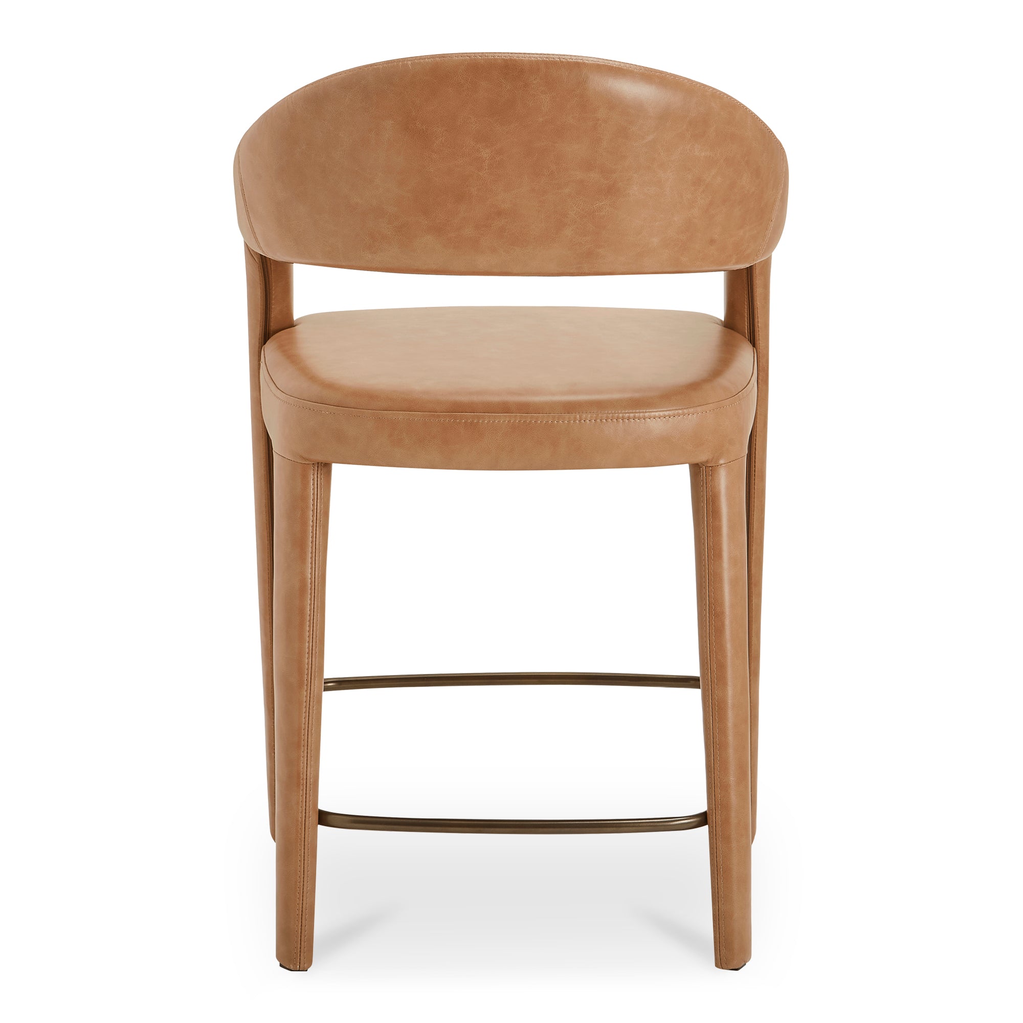 Martens Counter Stool Brown Leather - Central Designs