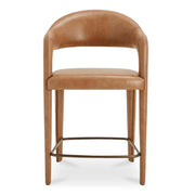 Martens Counter Stool Brown Leather - Central Designs