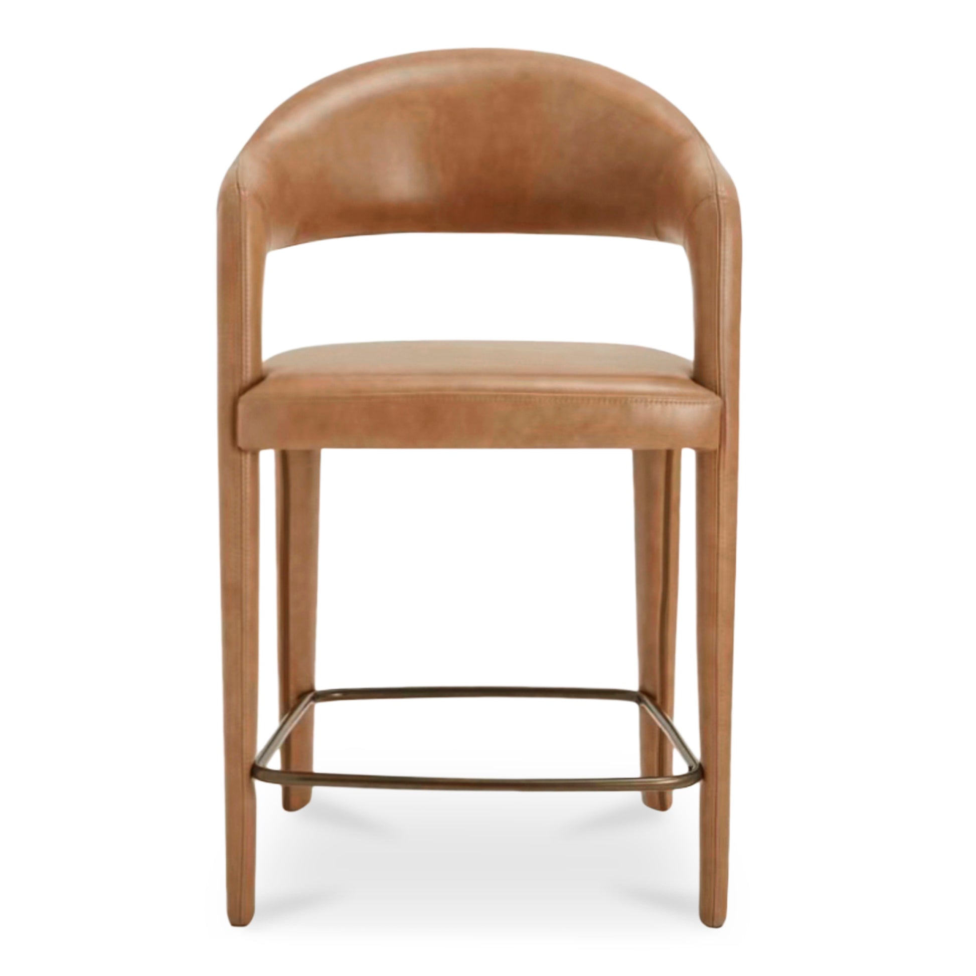 Martens Counter Stool Brown Leather - Central Designs