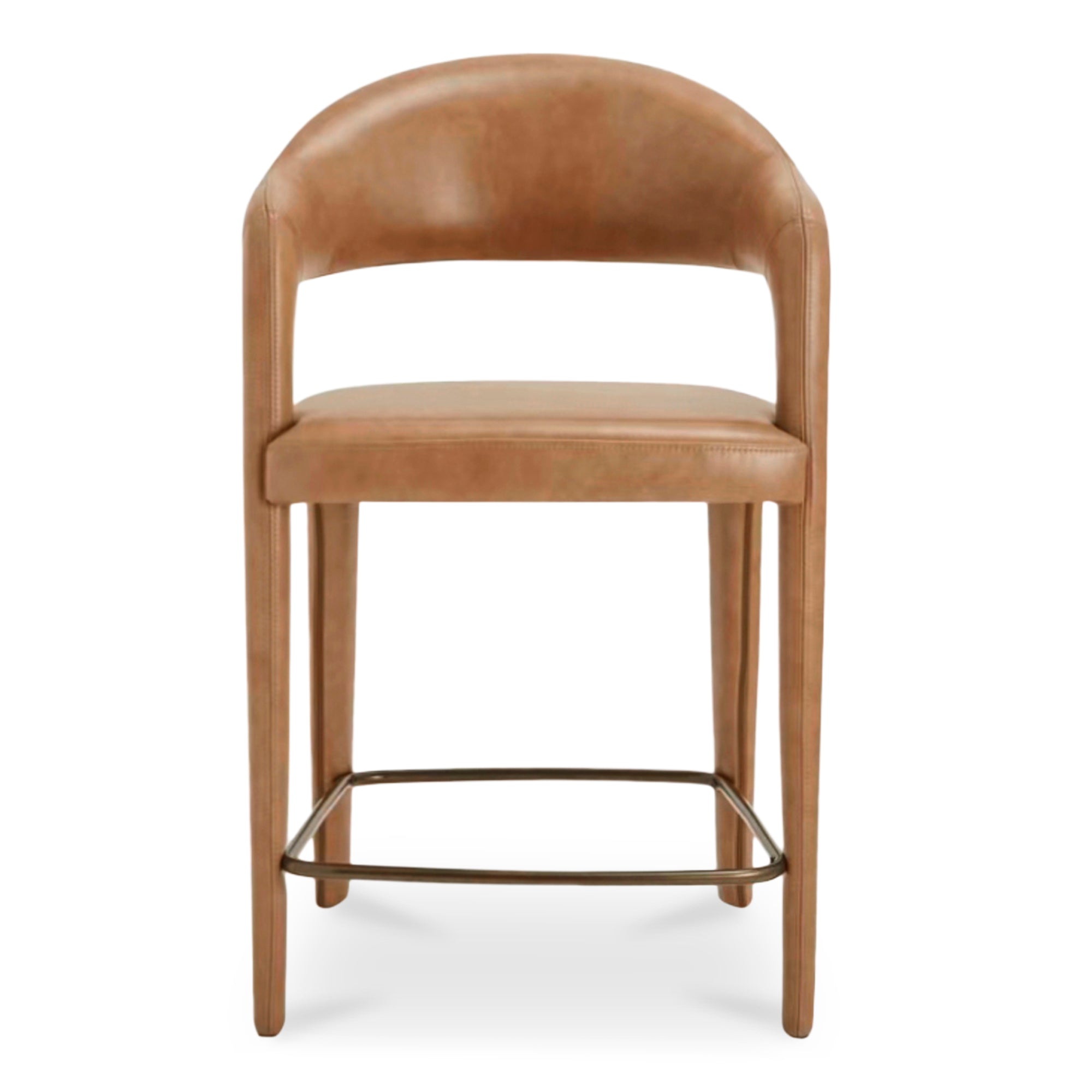 Martens Counter Stool Brown Leather - Central Designs