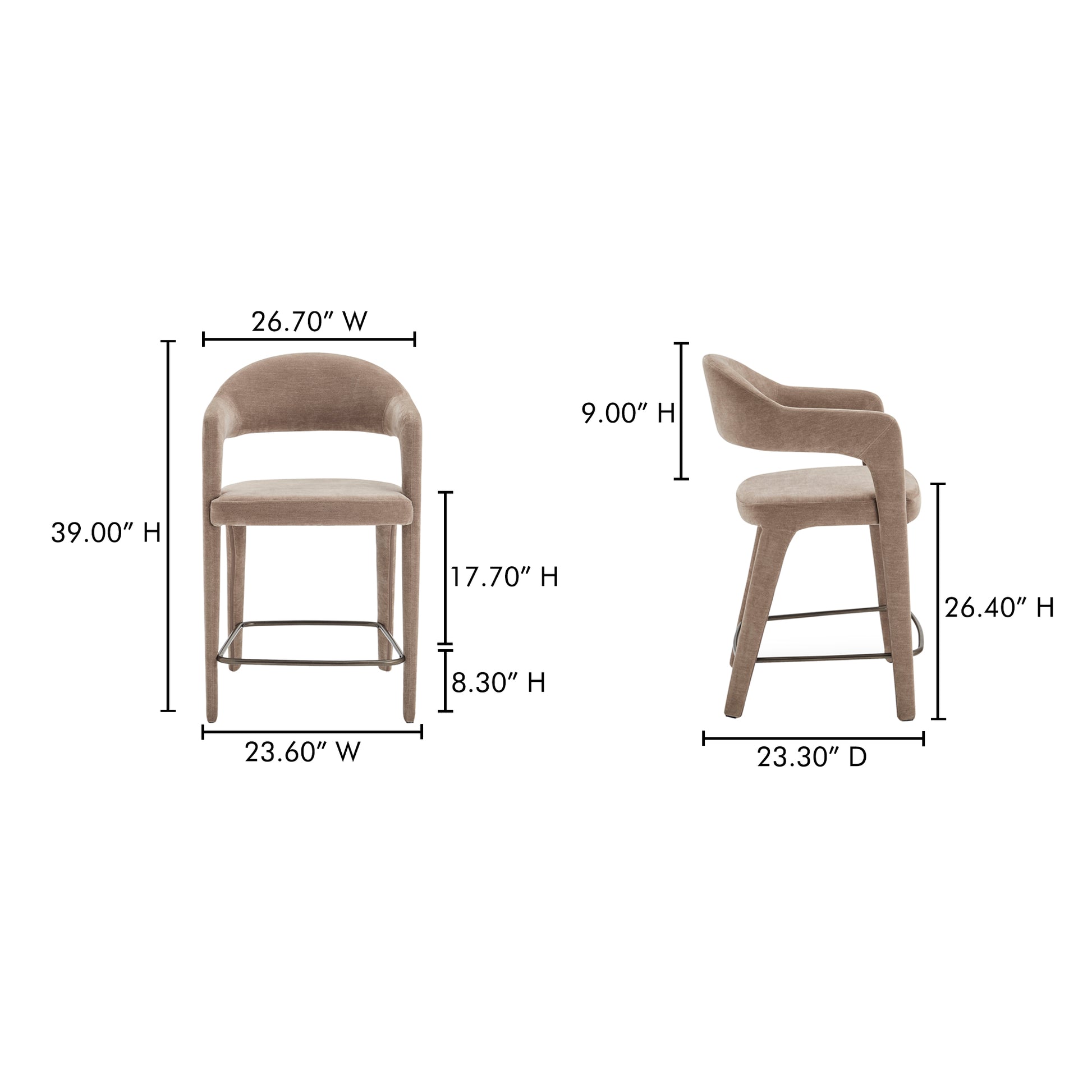 Martens Counter Stool Camel - Central Designs
