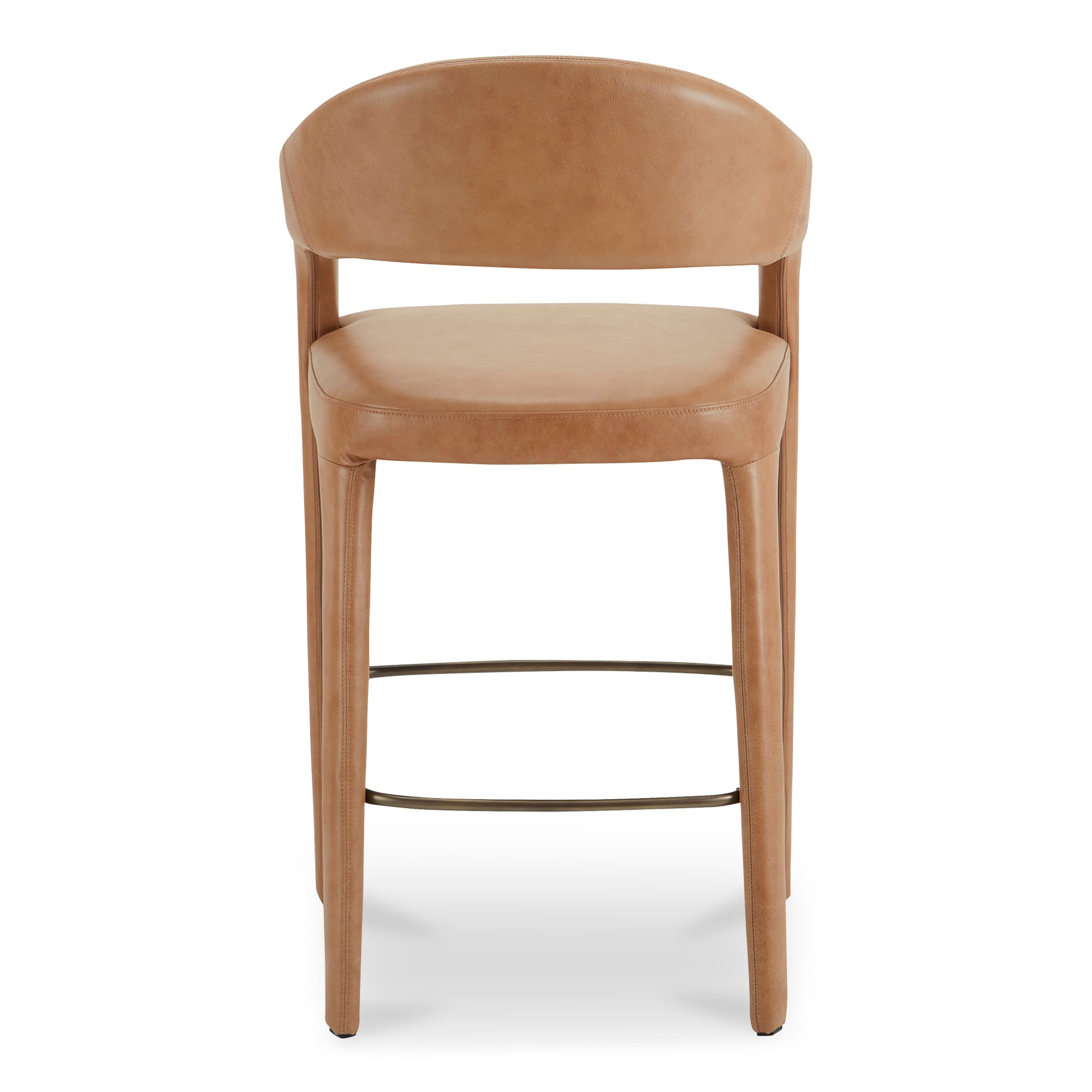 Martens Bar Stool Brown Leather - Central Designs