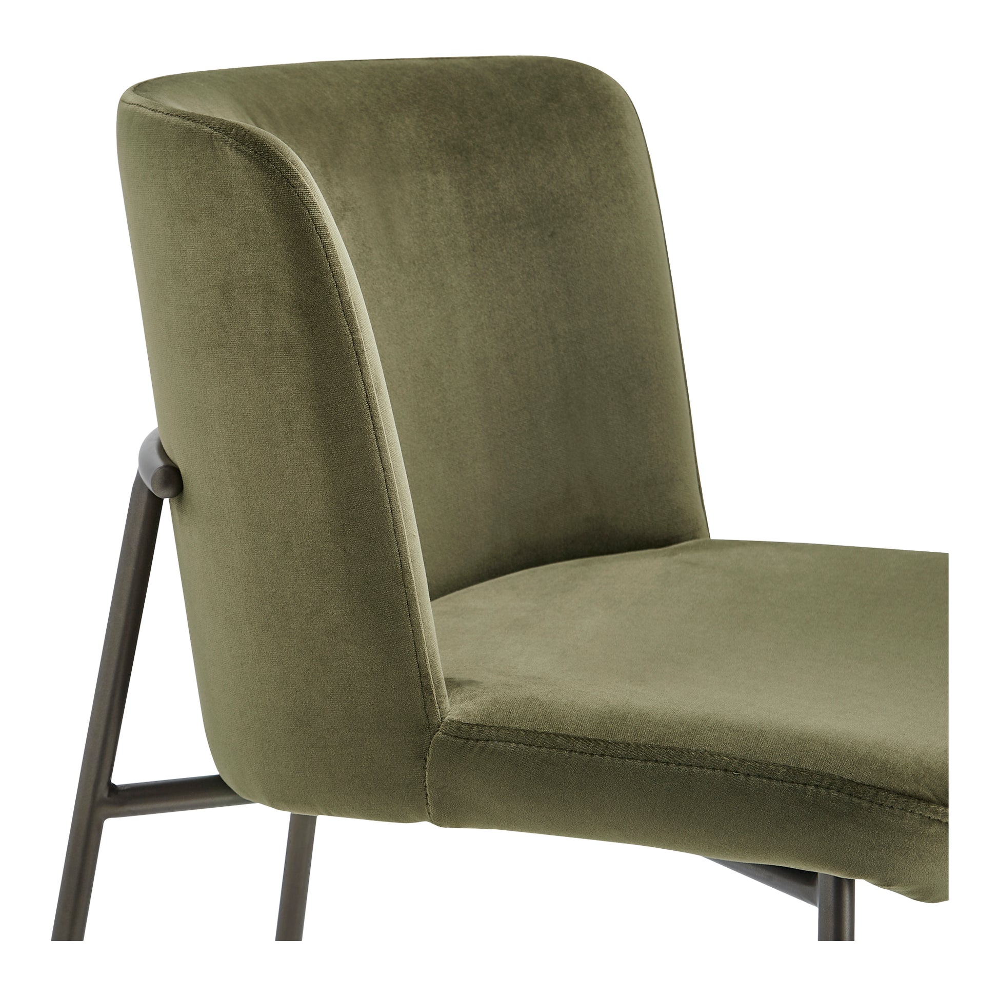 Early Counter Stool Faux Green Mohair - Central Designs