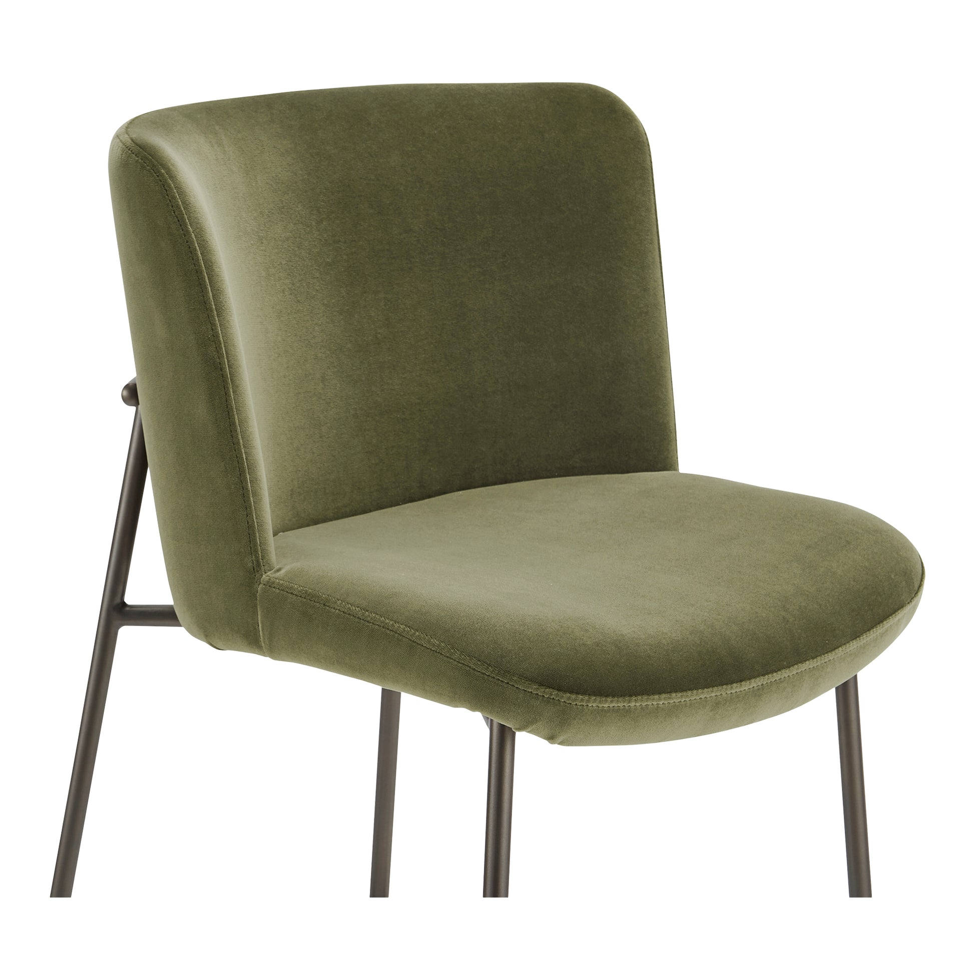 Early Bar Stool Faux Green Mohair - Central Designs