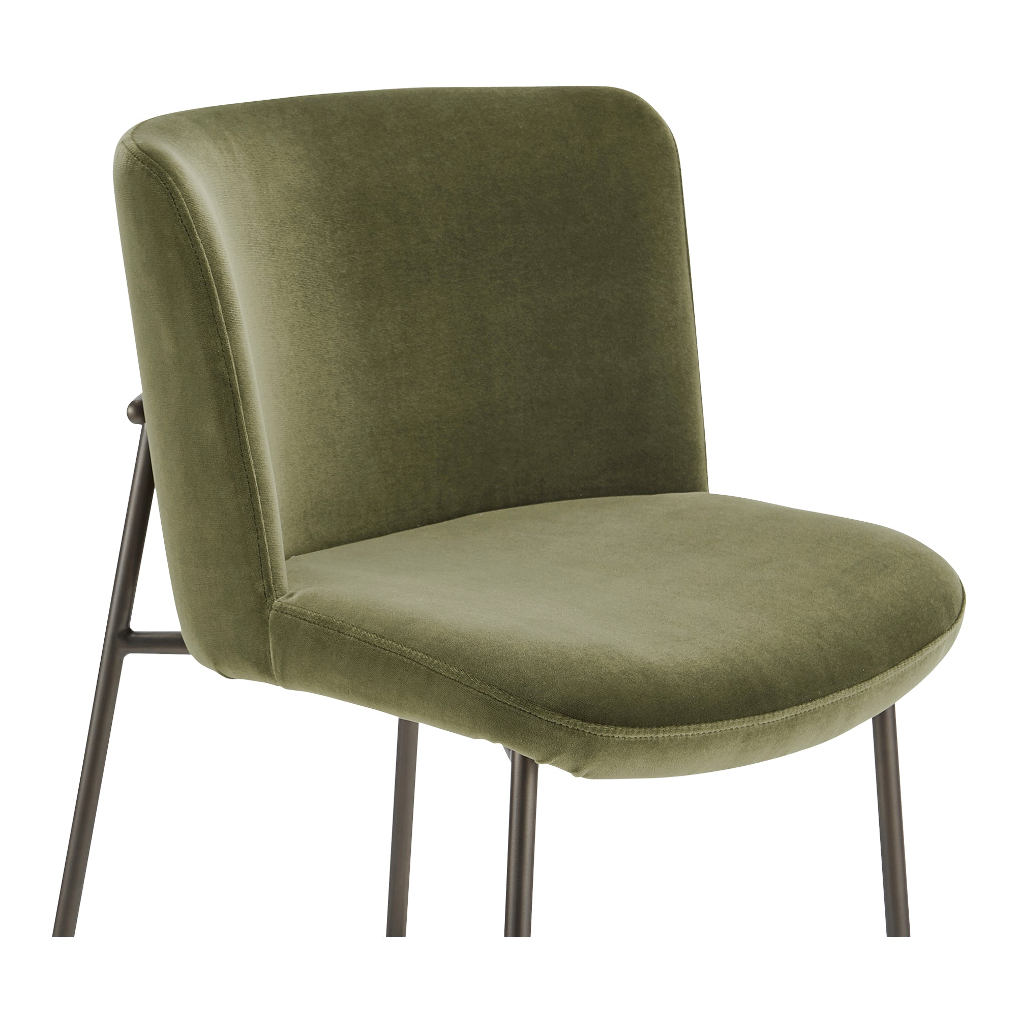 Early Bar Stool Faux Green Mohair - Central Designs