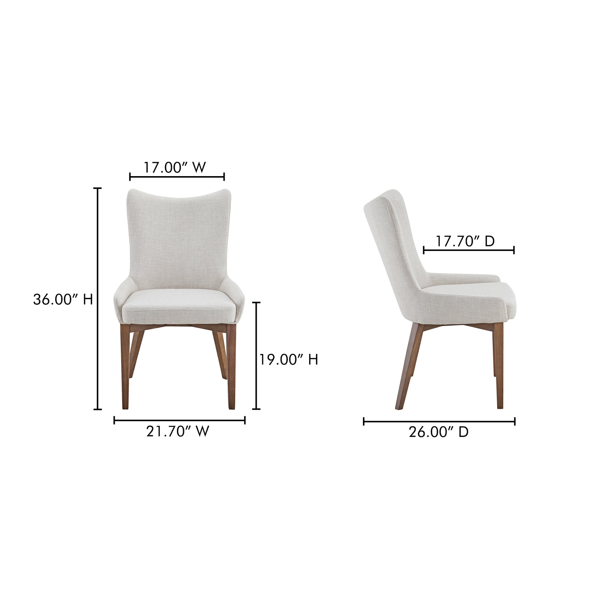 Potter Dining Chair Heather Beige - Central Designs