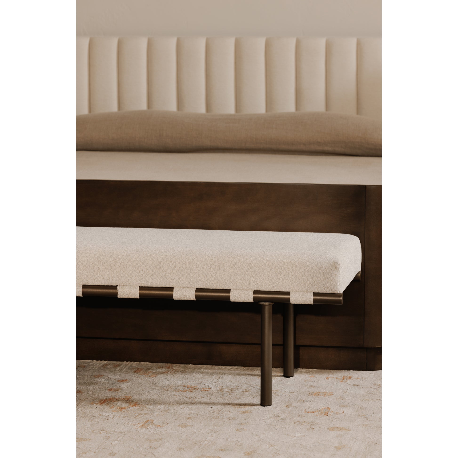 Carson Dining Bench Beige - Central Designs