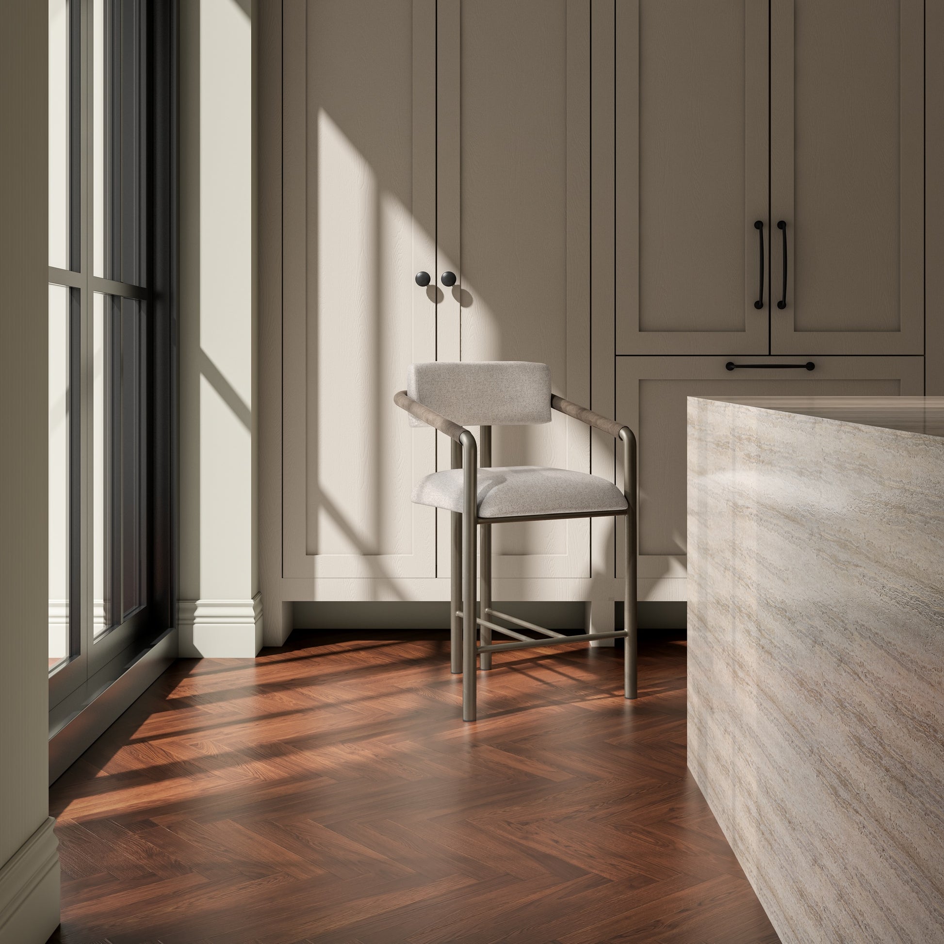 Cassidy Counter Stool Brown - Central Designs