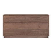 Round Off Dresser Walnut Brown - Central Designs