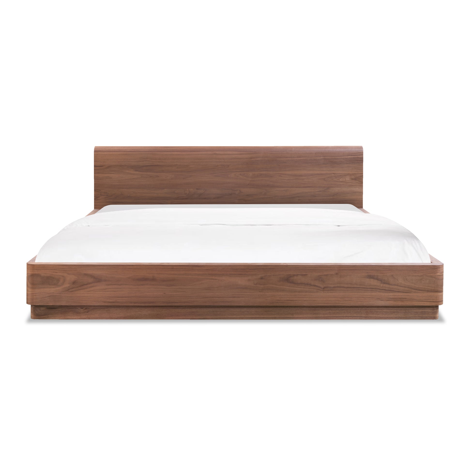 Round Off King Bed Walnut Brown - Central Designs