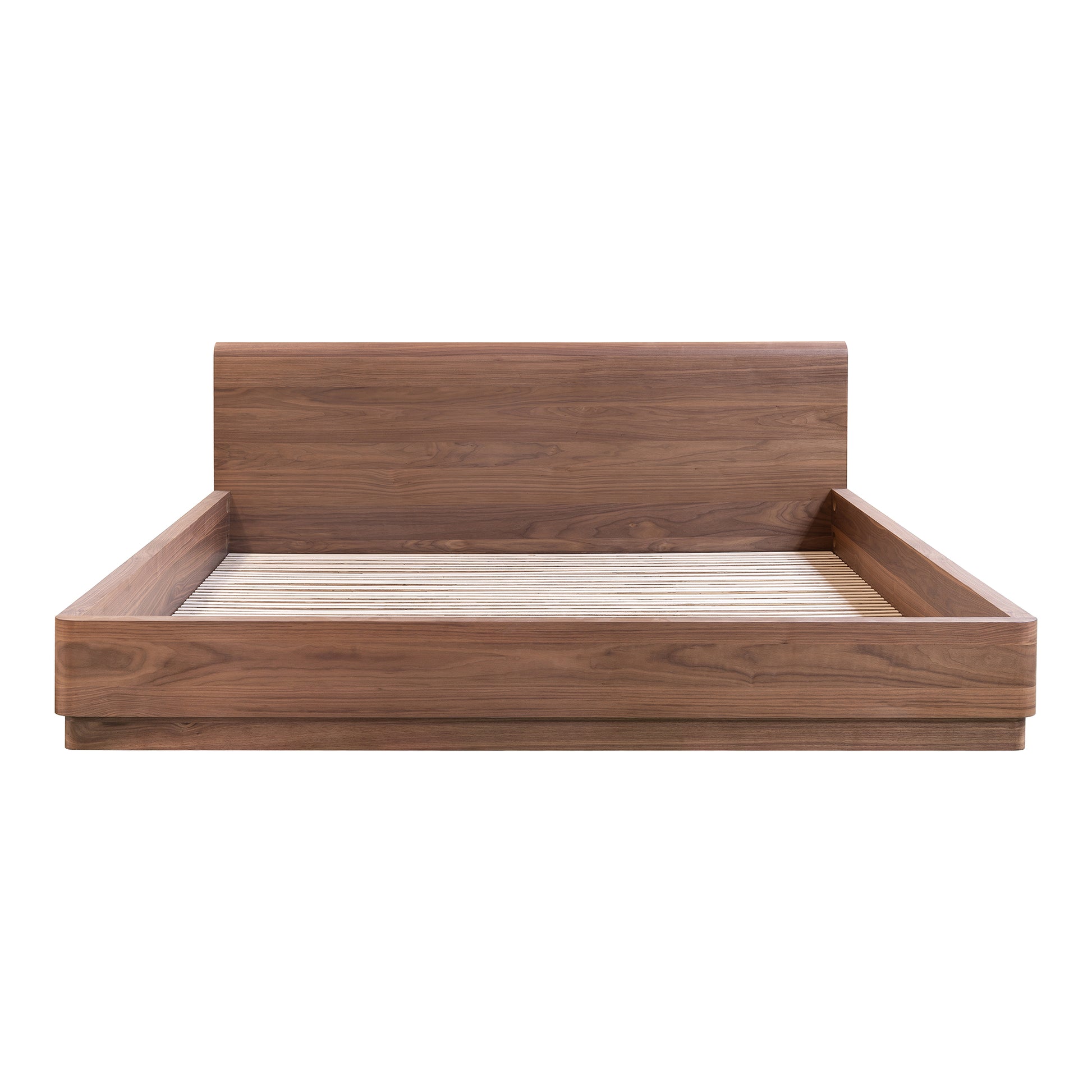 Round Off King Bed Walnut Brown - Central Designs