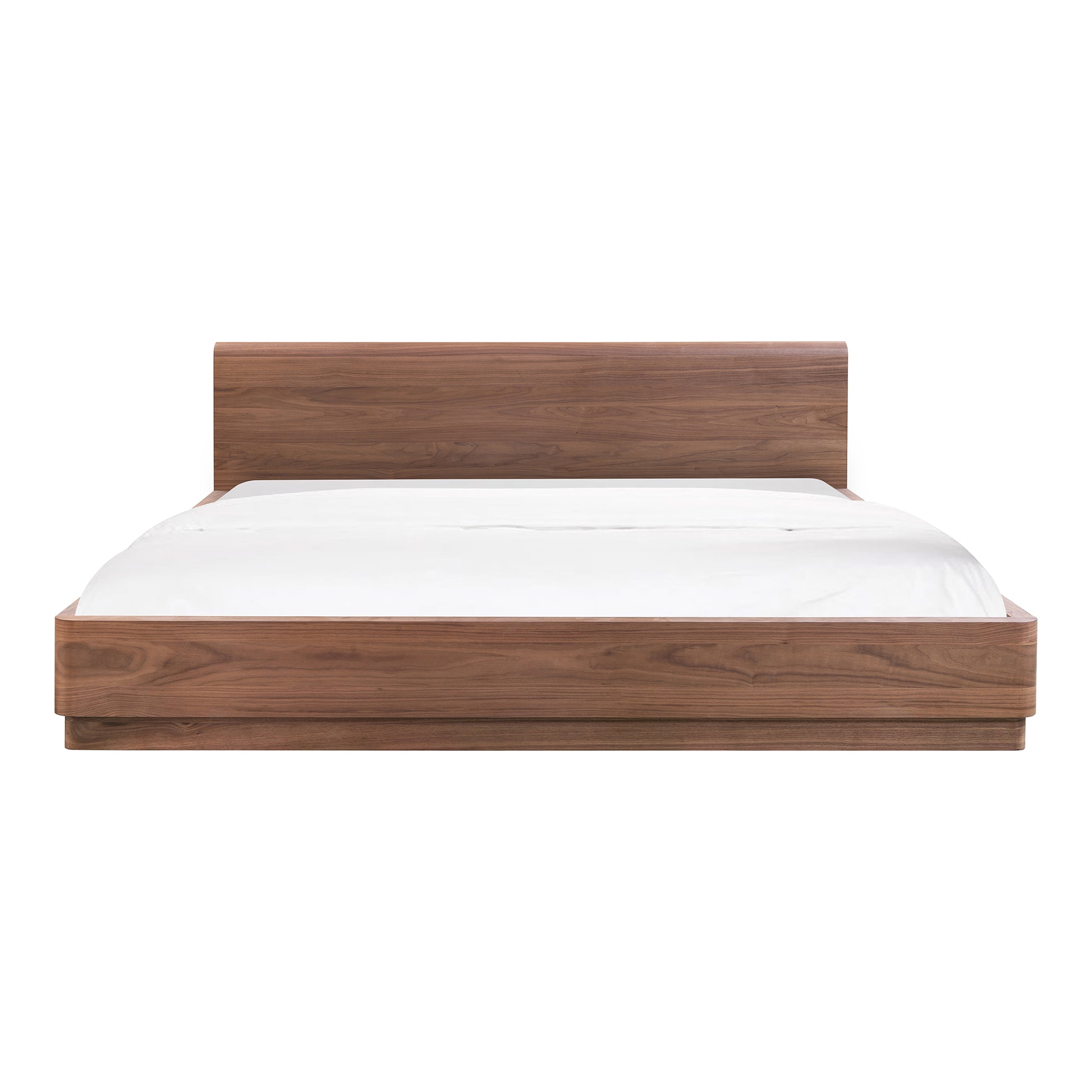 Round Off King Bed Walnut Brown - Central Designs