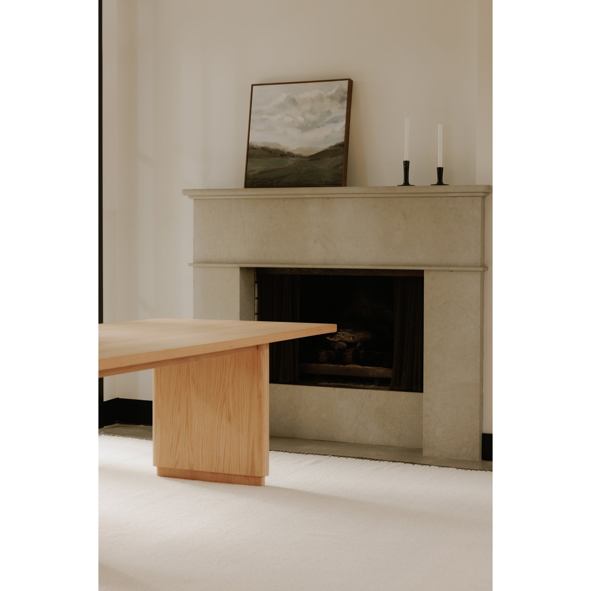 Round Off Small Dining Table Natural Oak