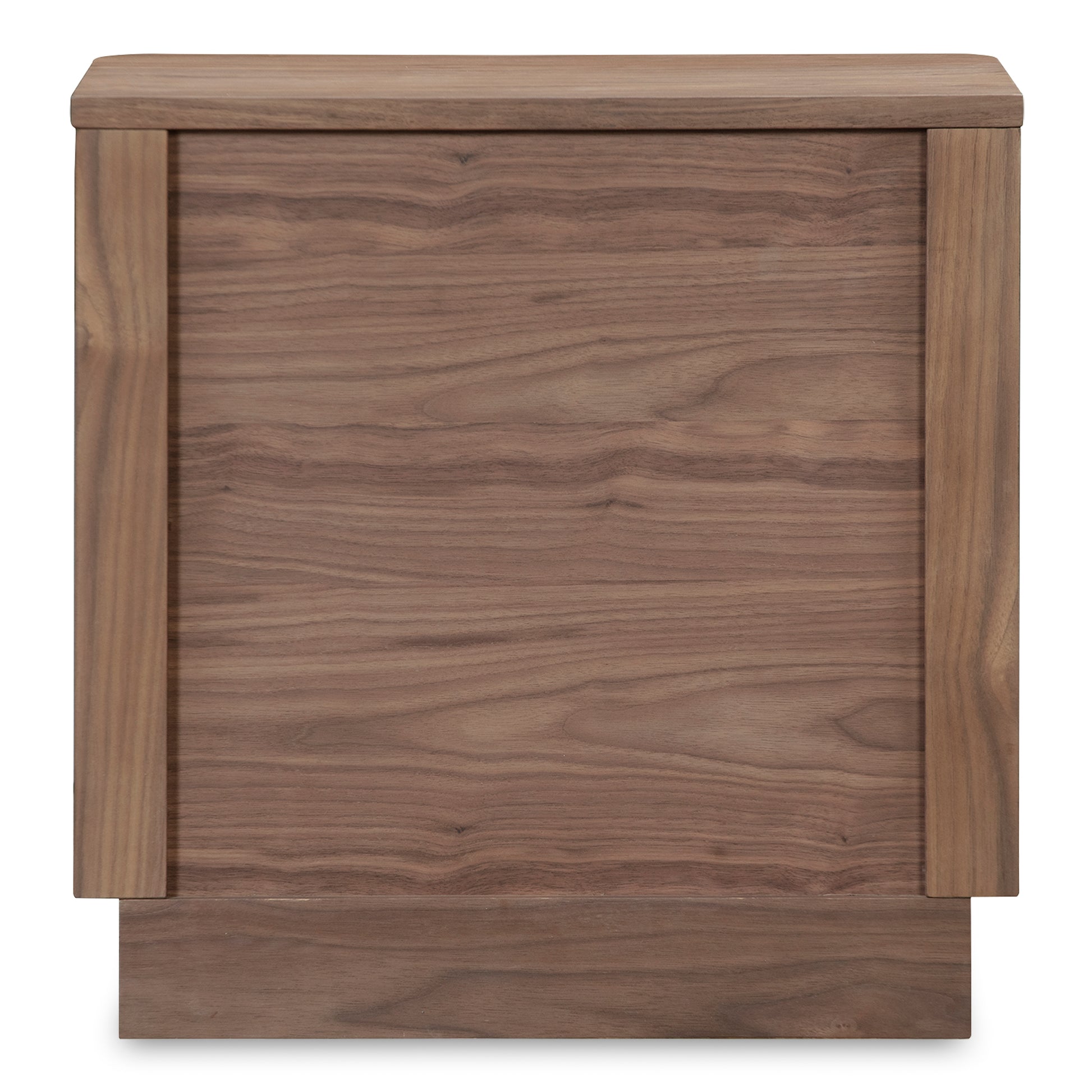 Round Off Tall Nightstand Walnut Brown - Central Designs