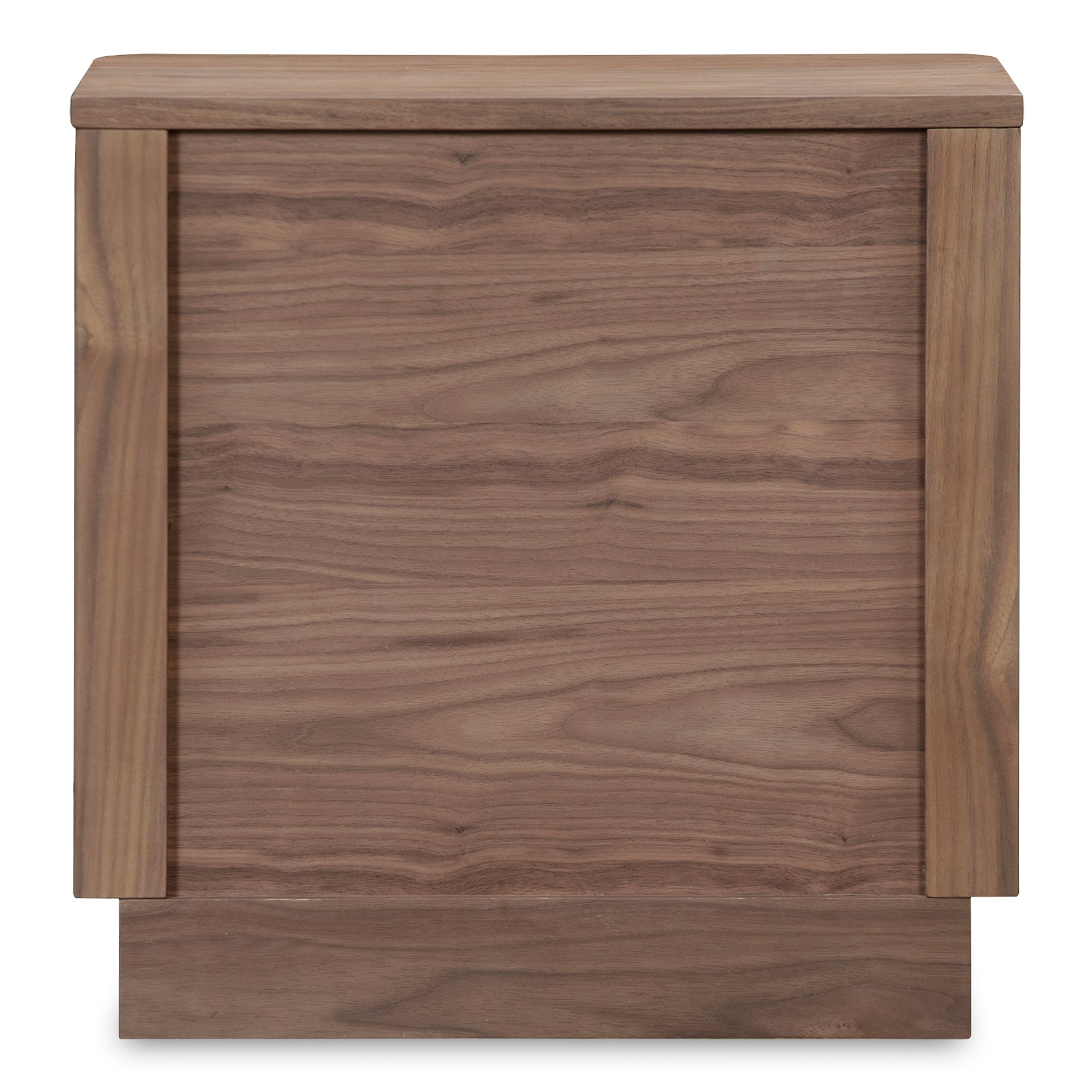 Round Off Tall Nightstand Walnut Brown - Central Designs