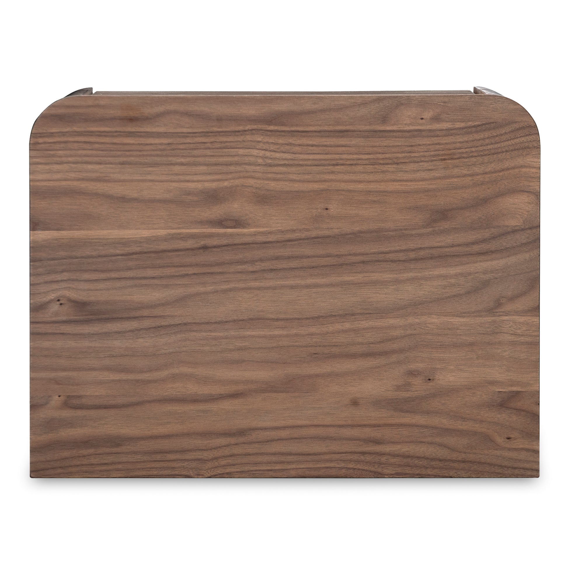Round Off Tall Nightstand Walnut Brown - Central Designs
