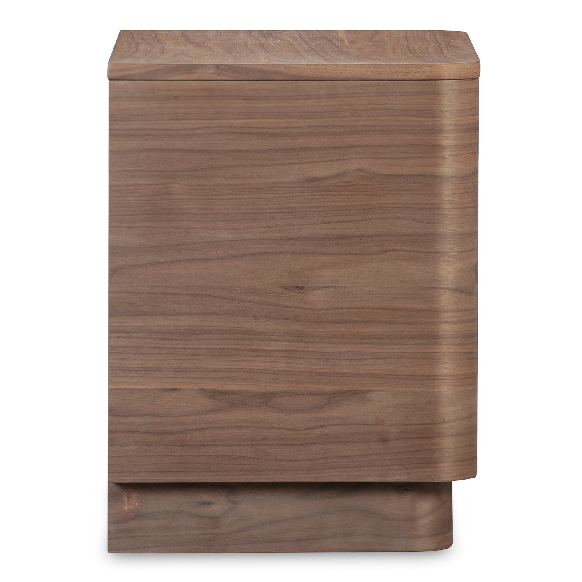 Round Off Tall Nightstand Walnut Brown - Central Designs