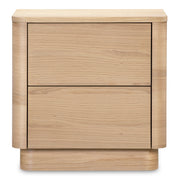 Round Off Tall Nightstand Natural Oak - Central Designs