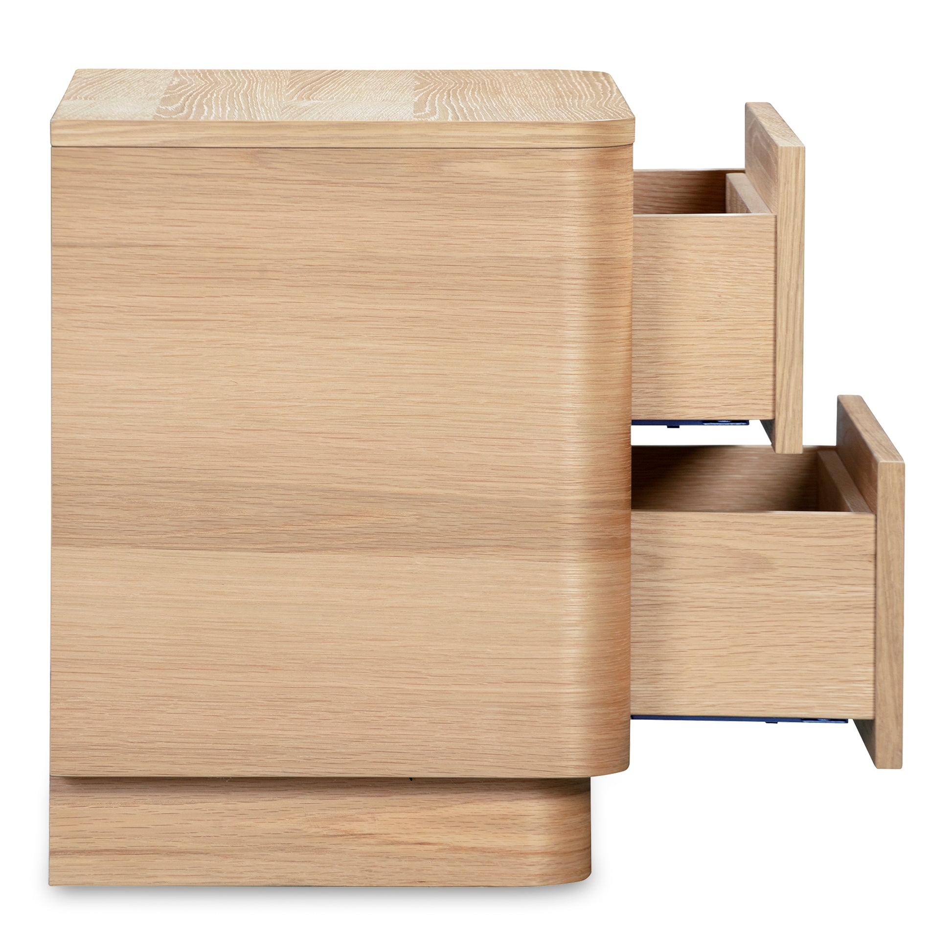 Round Off Tall Nightstand Natural Oak - Central Designs