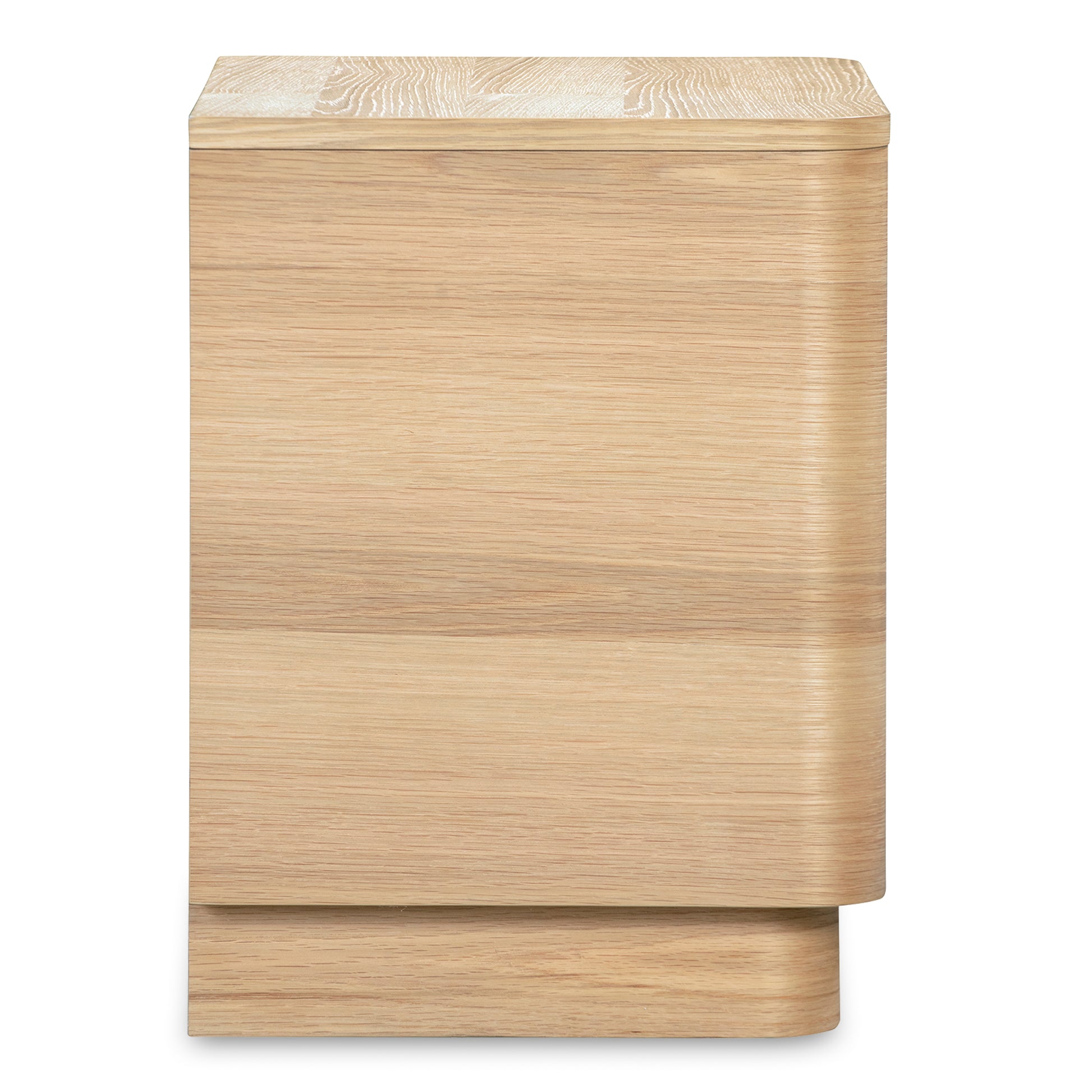 Round Off Tall Nightstand Natural Oak - Central Designs