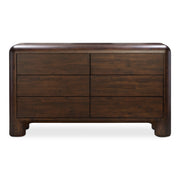 Rowan 6 Drawer Dresser Dark Brown - Central Designs