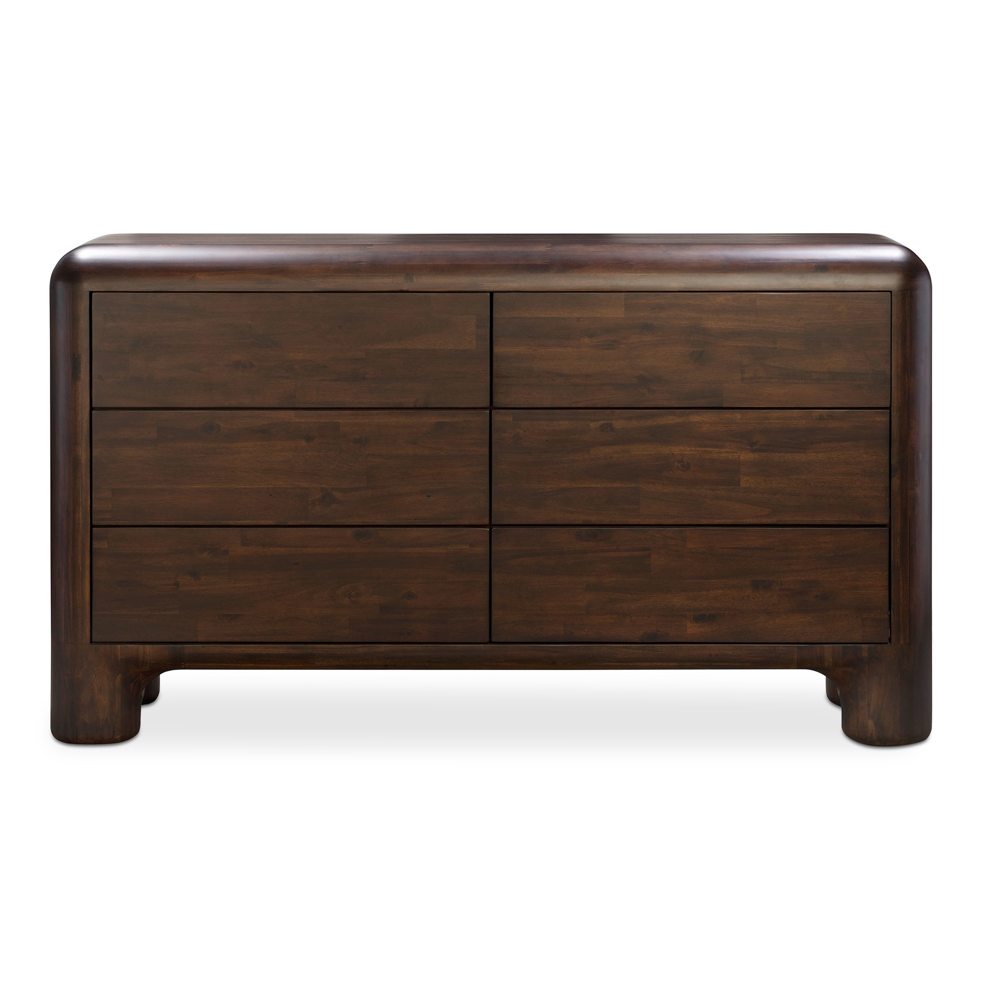 Rowan 6 Drawer Dresser Dark Brown - Central Designs
