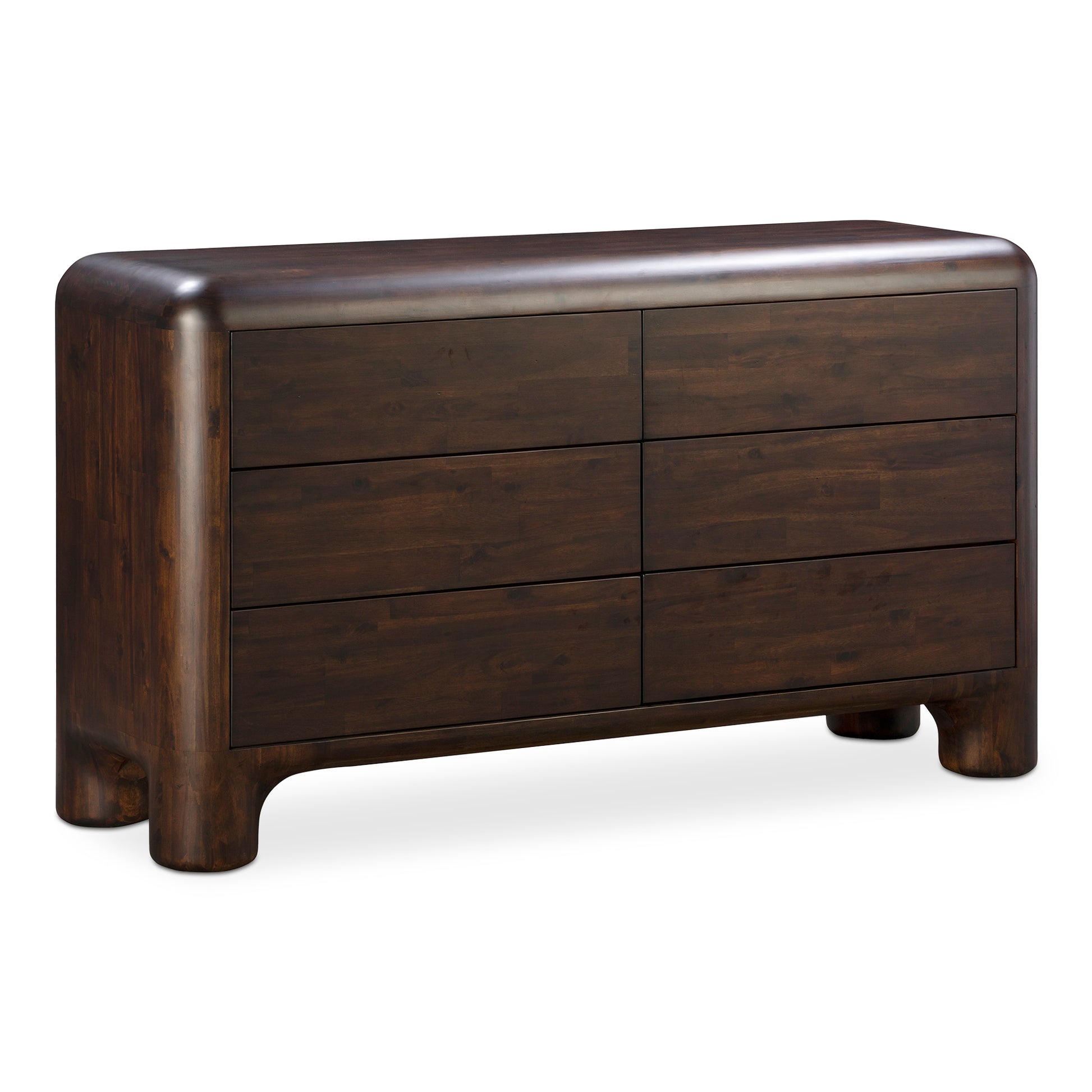 Rowan 6 Drawer Dresser Dark Brown - Central Designs