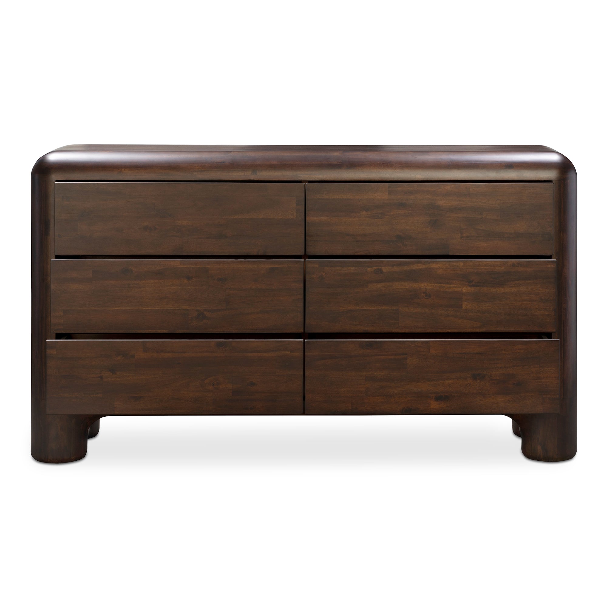 Rowan 6 Drawer Dresser Dark Brown - Central Designs