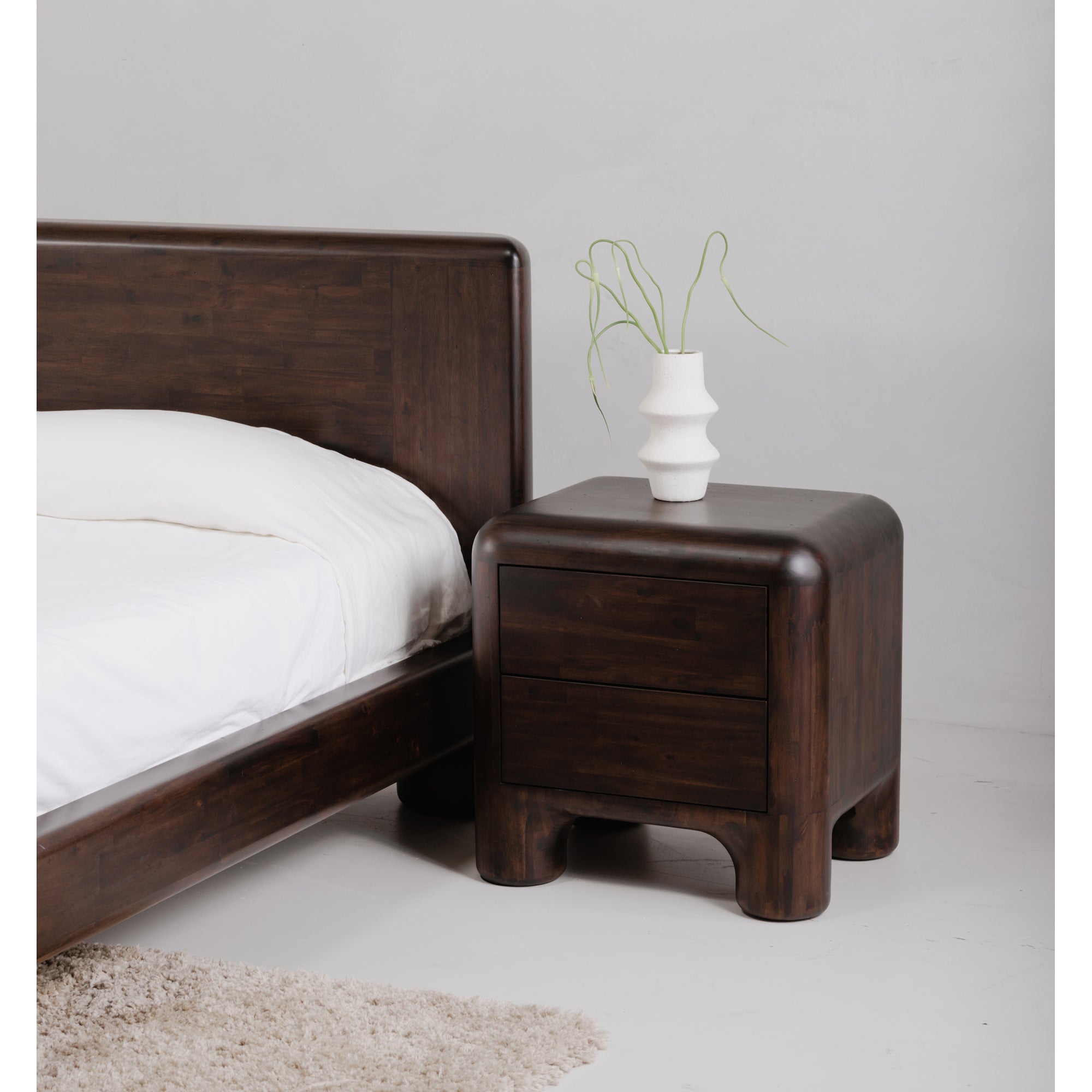 Rowan Nightstand Dark Brown - Central Designs