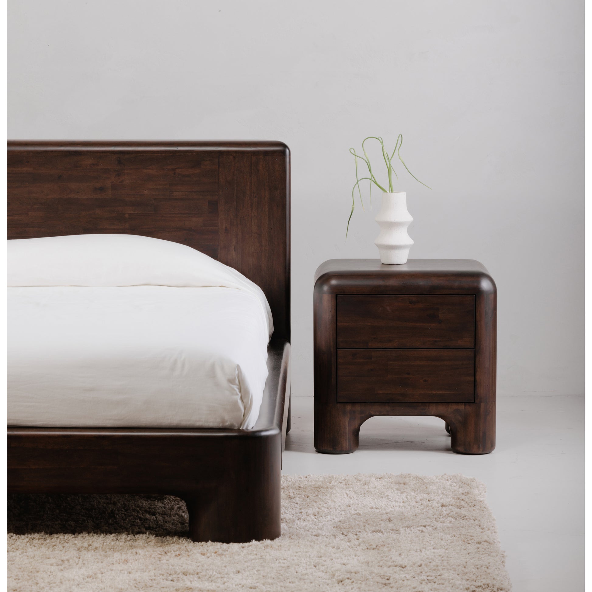 Rowan Nightstand Dark Brown - Central Designs