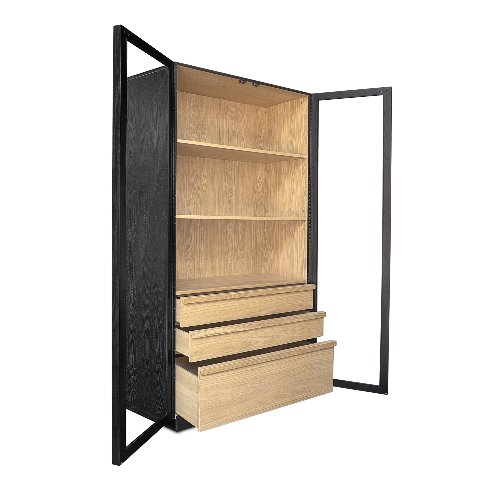 Charlotte Tall Cabinet Black - Central Designs